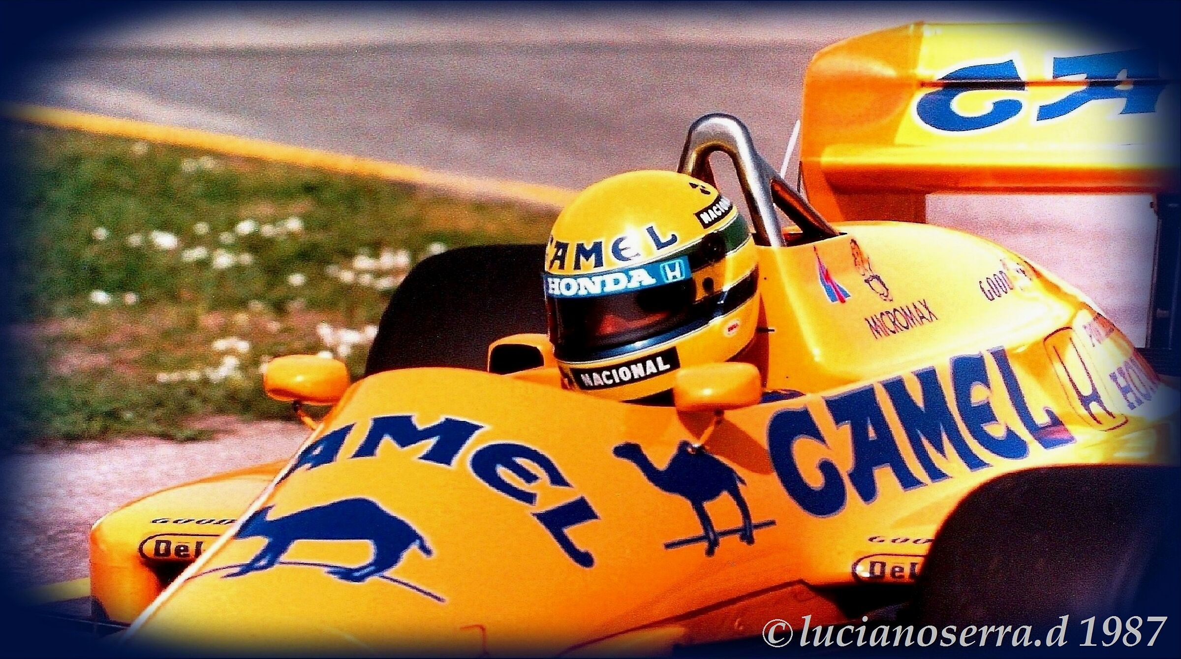 Ayrton "Magic" Senna da Silva su Lotus Honda 99T -...