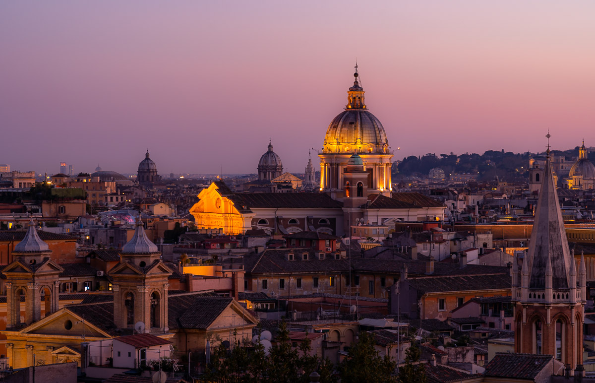 Sunset on Rome