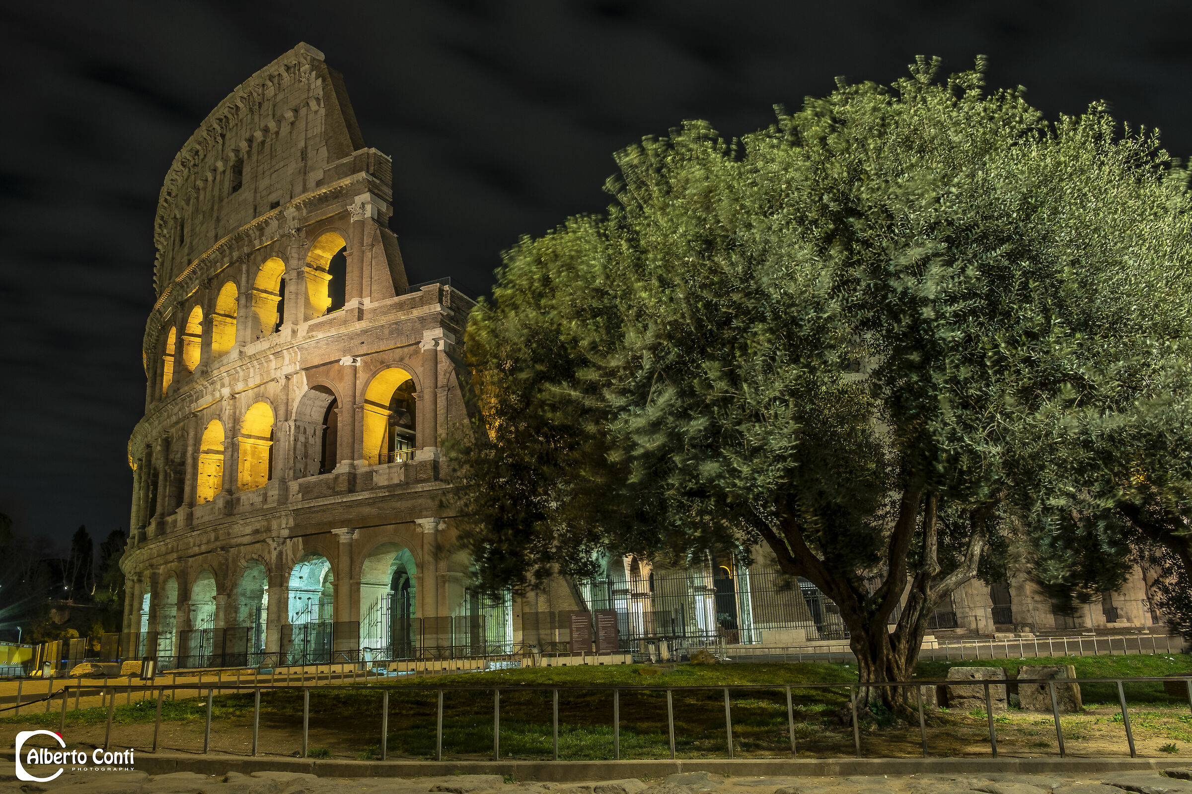 Colosseum at night