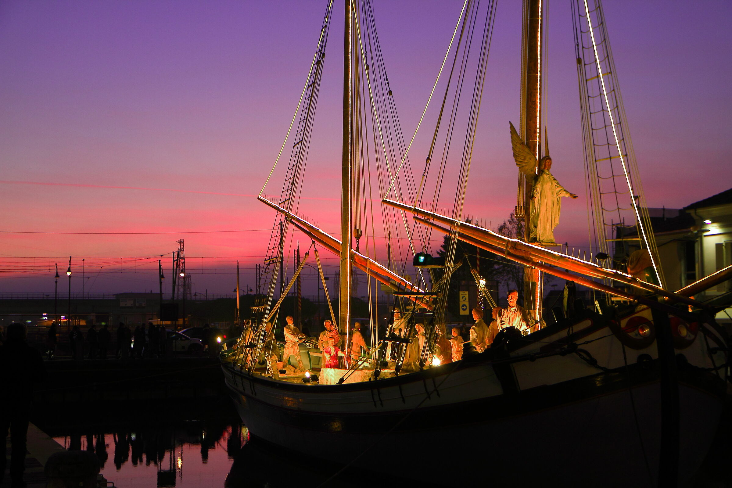 Sunset on the Crib of the Maritime Museum