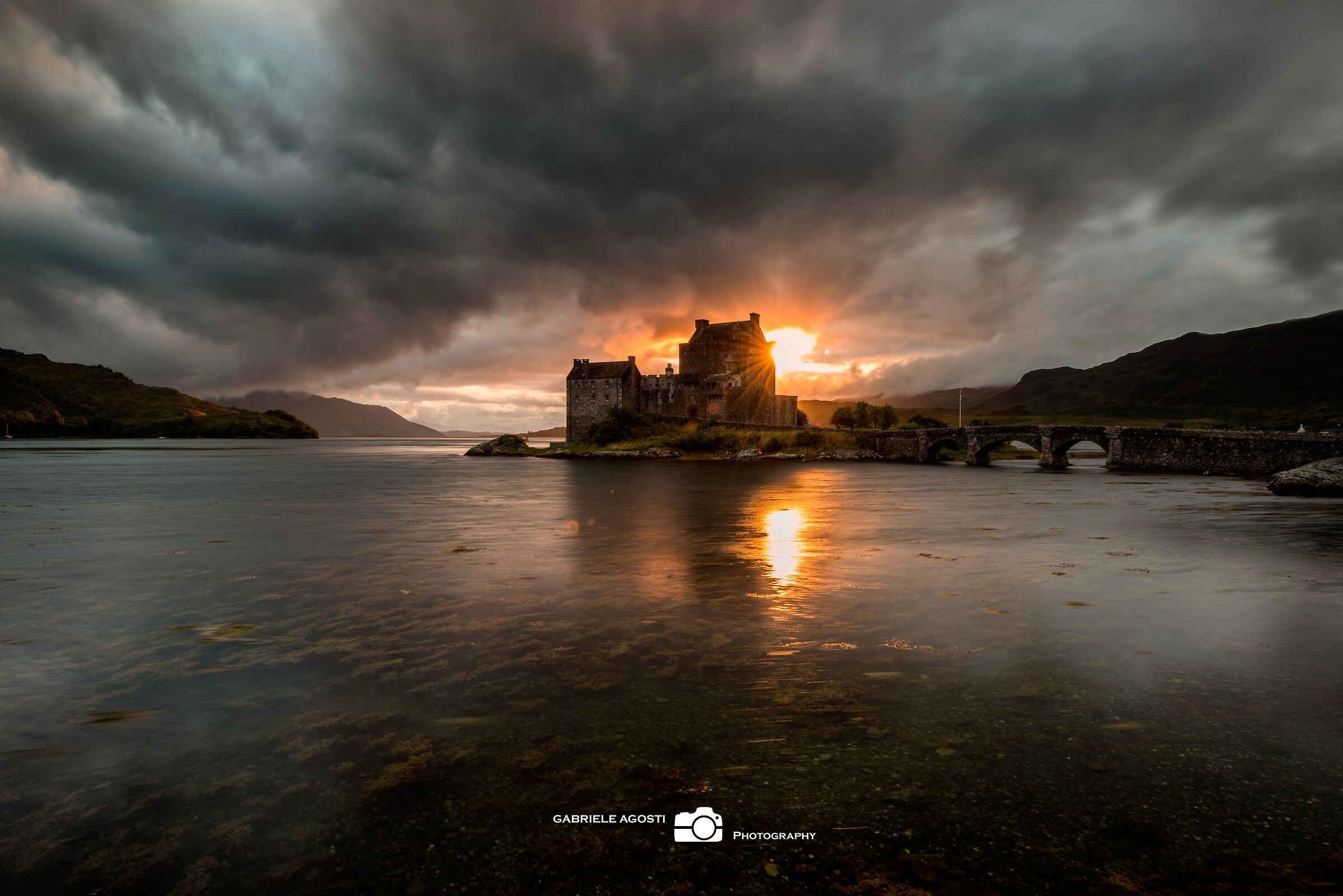 Sunset Eilean Donnan Castle
