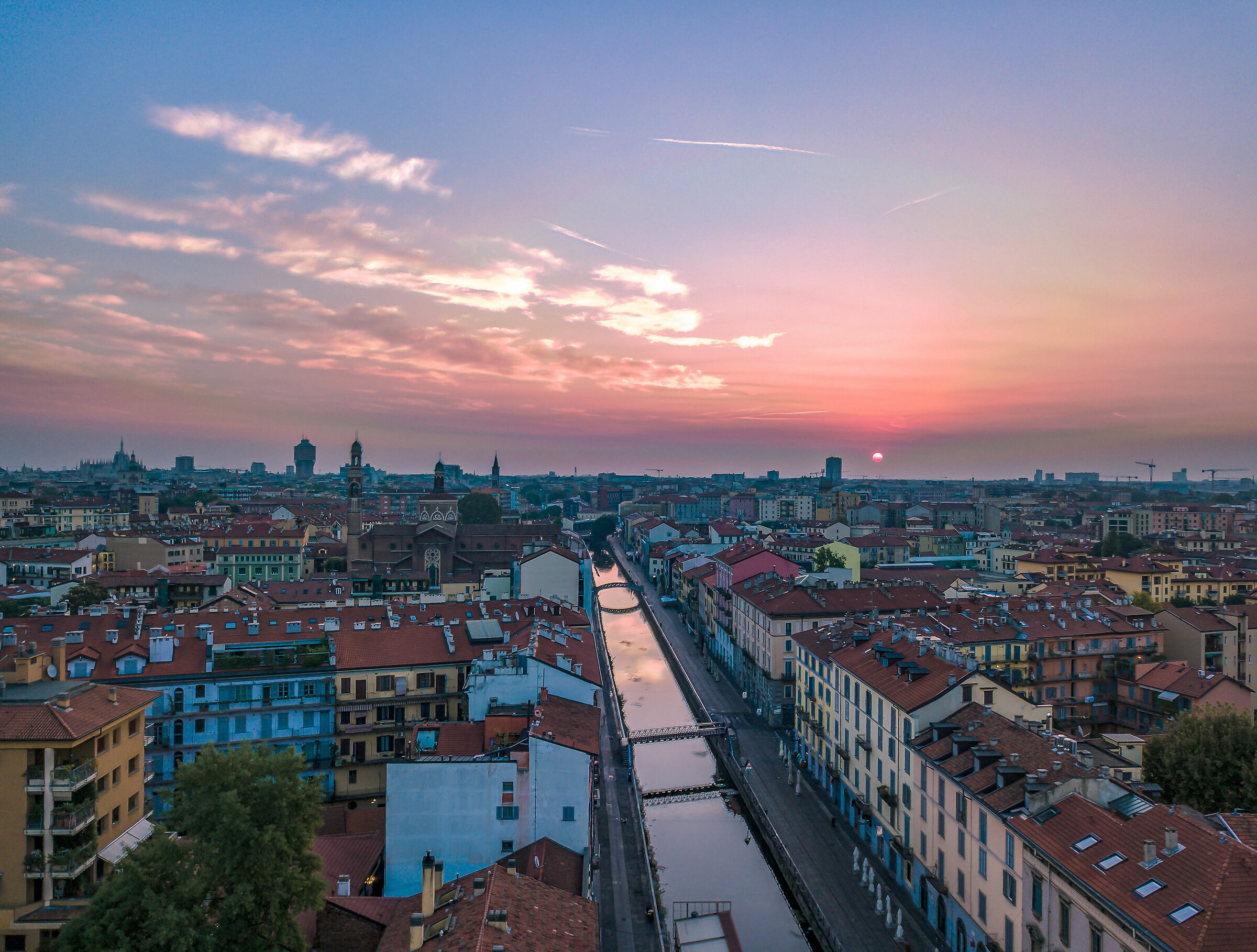 Sunrise from The Navigli