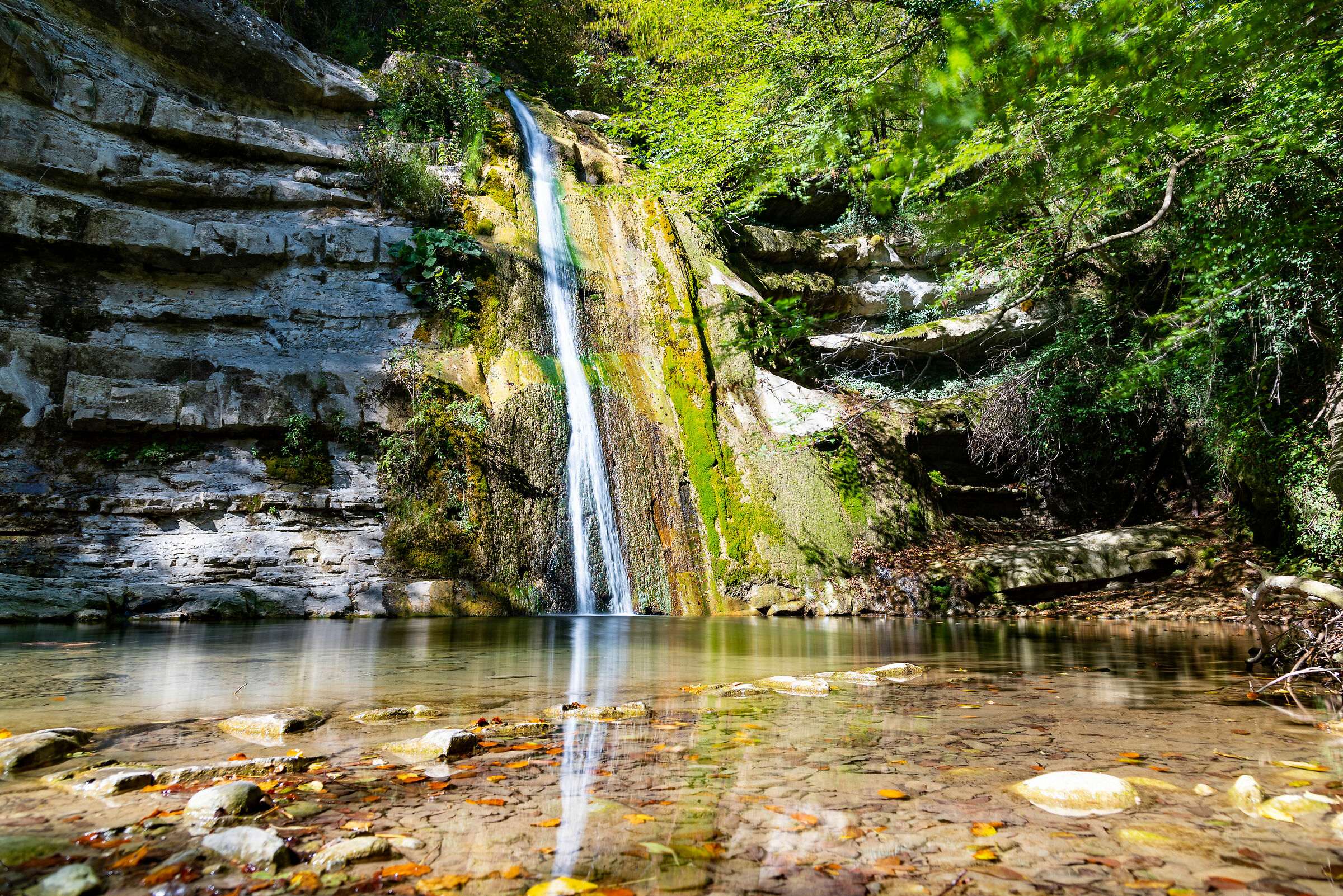 Small Waterfall on the path of Acquacheta