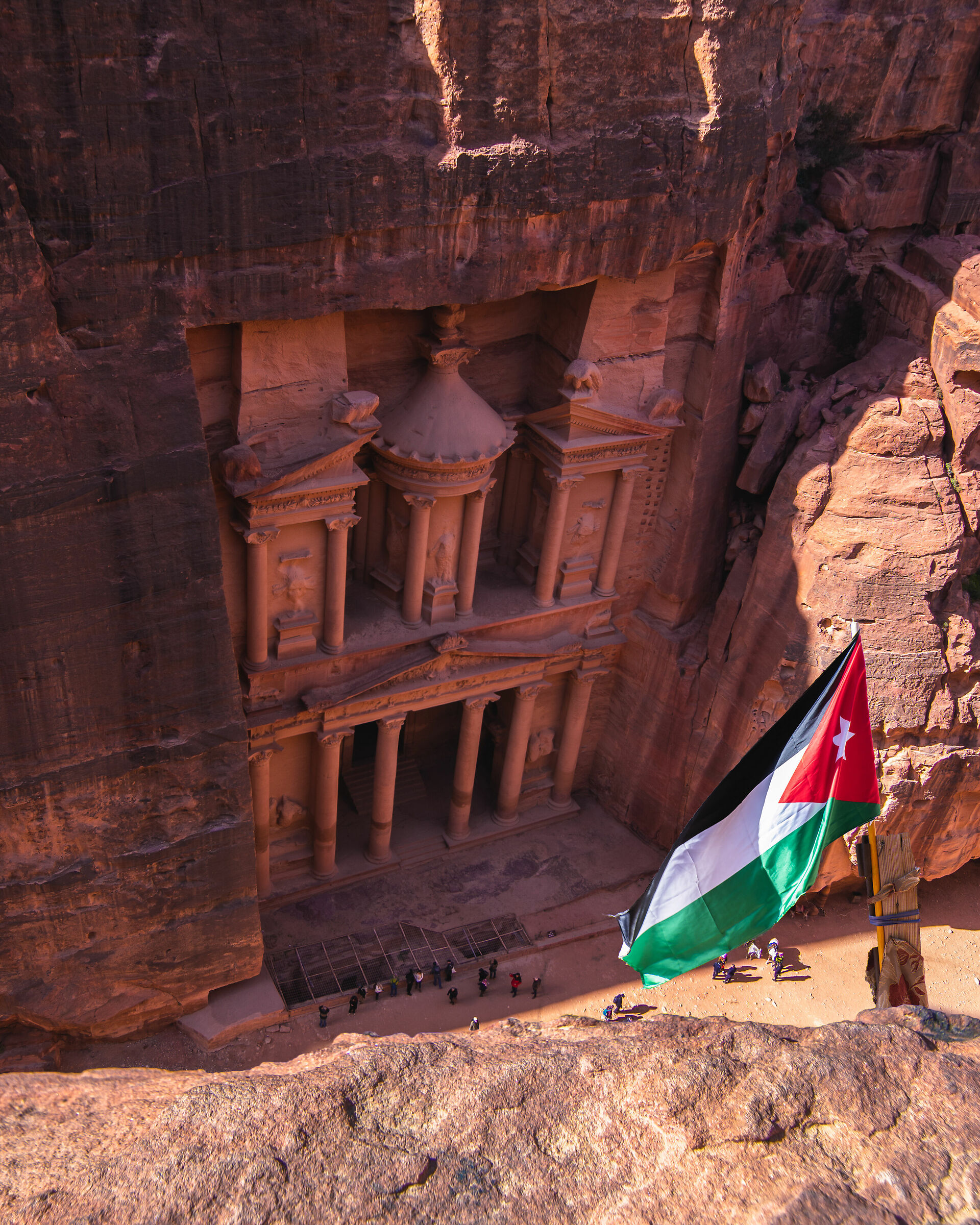 The Treasury from above