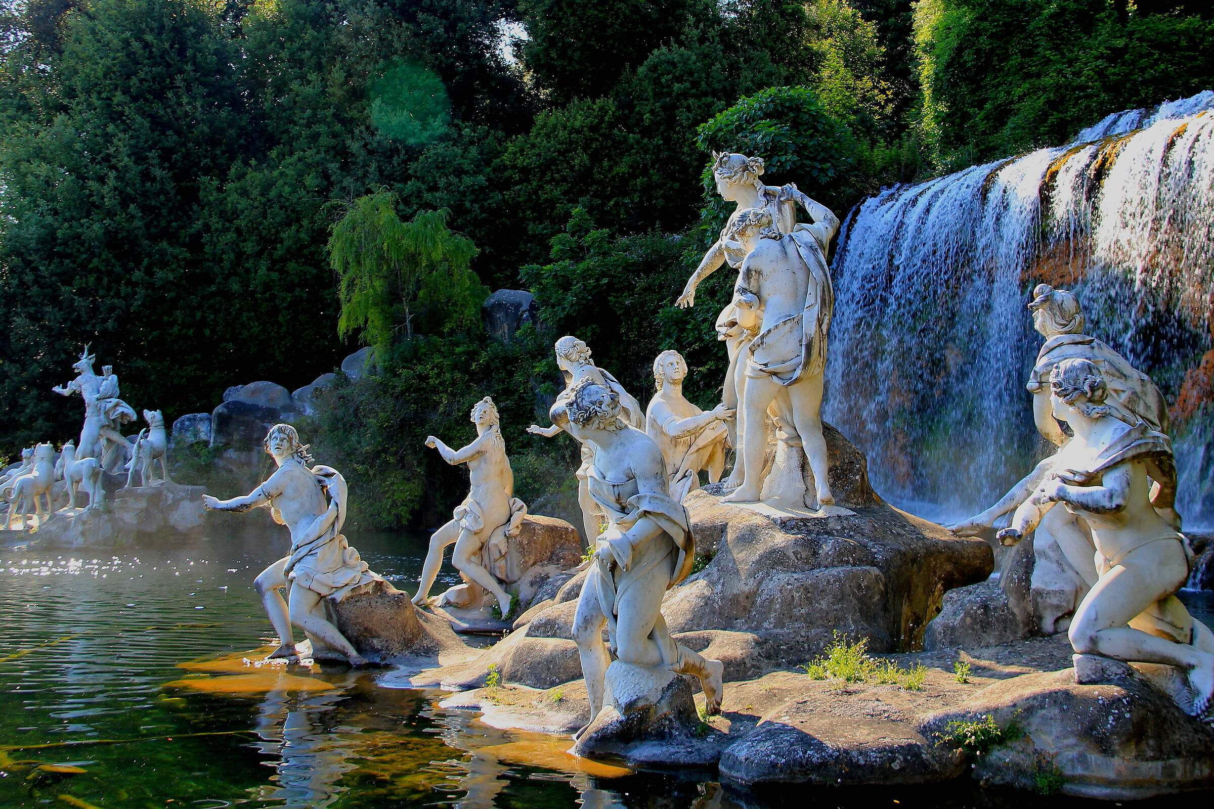 Caserta. The Fountain of Diana and Actaeon