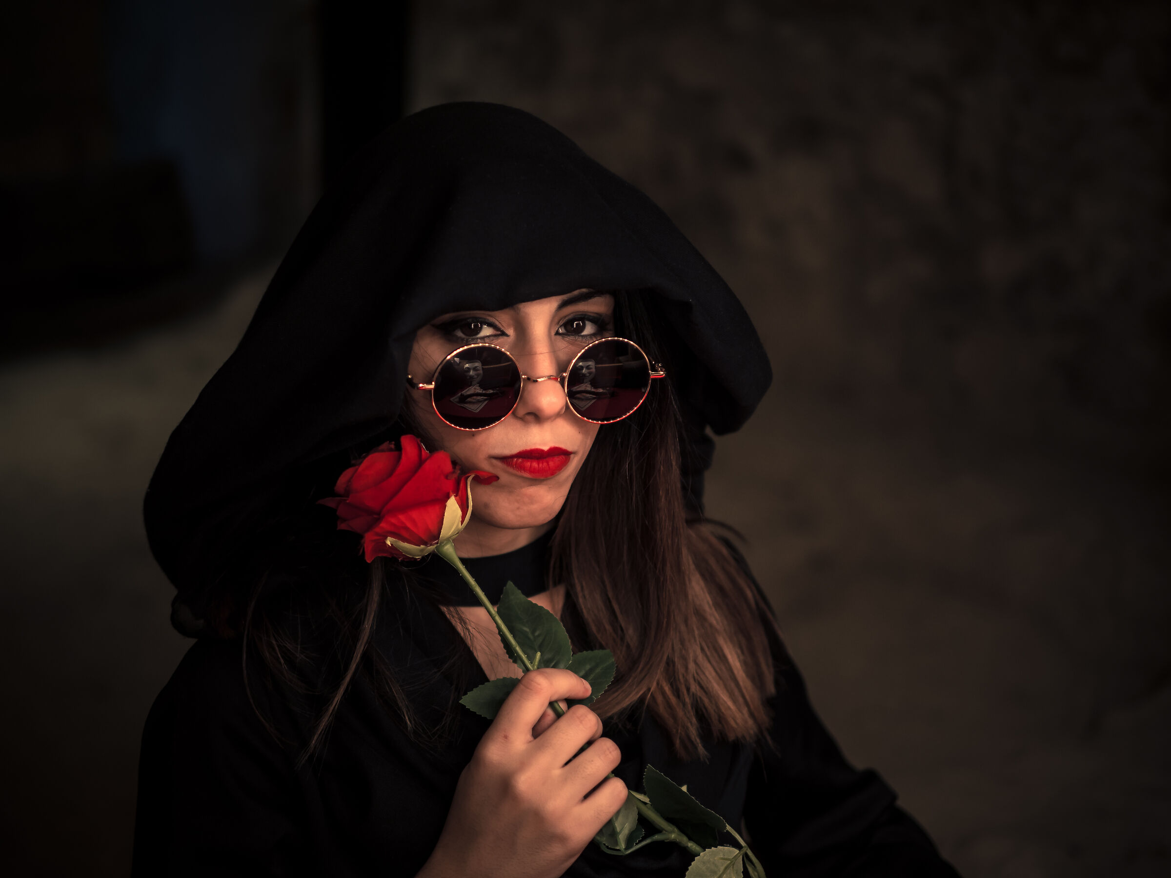 The lady and the rose