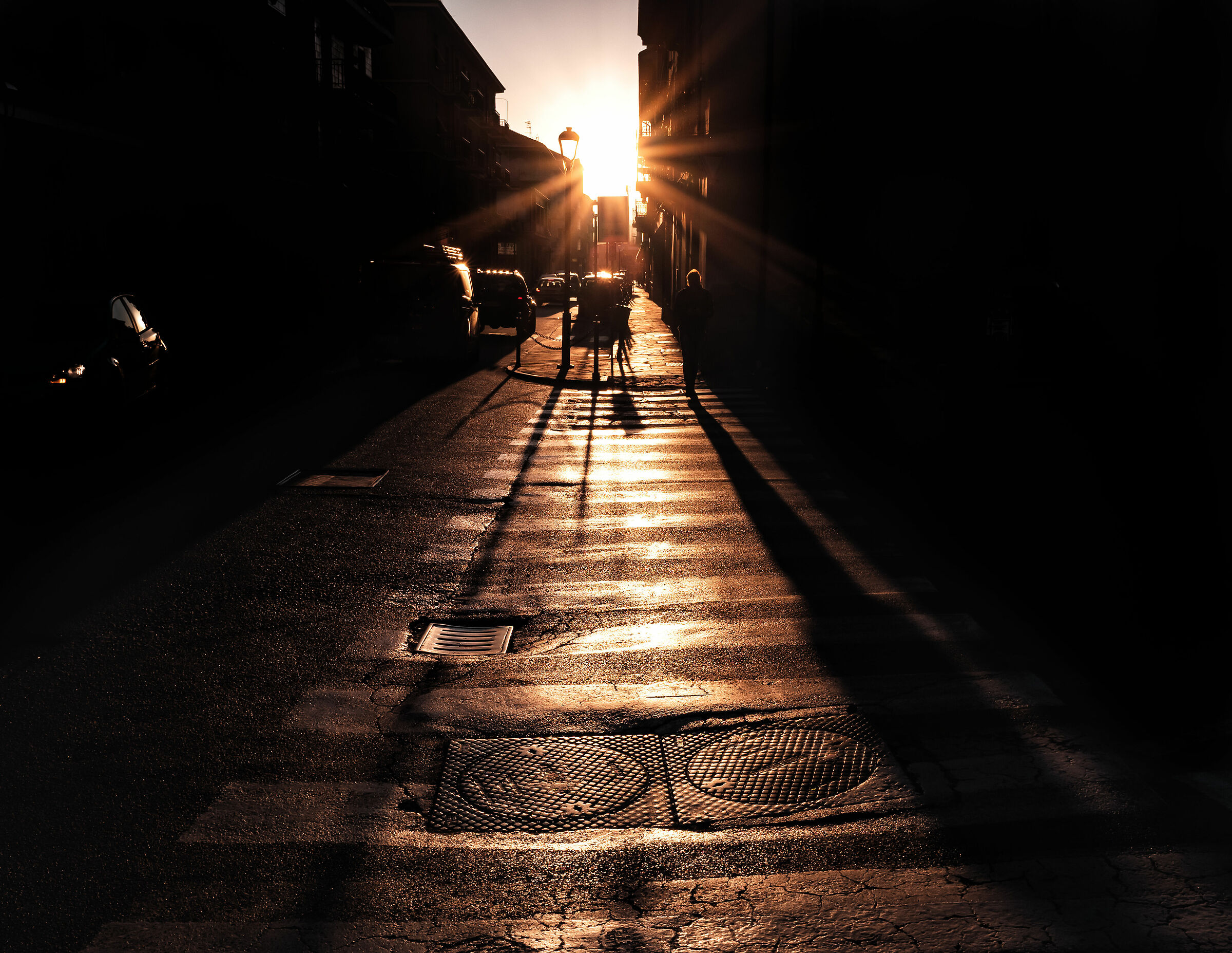 Passeggiata al tramonto