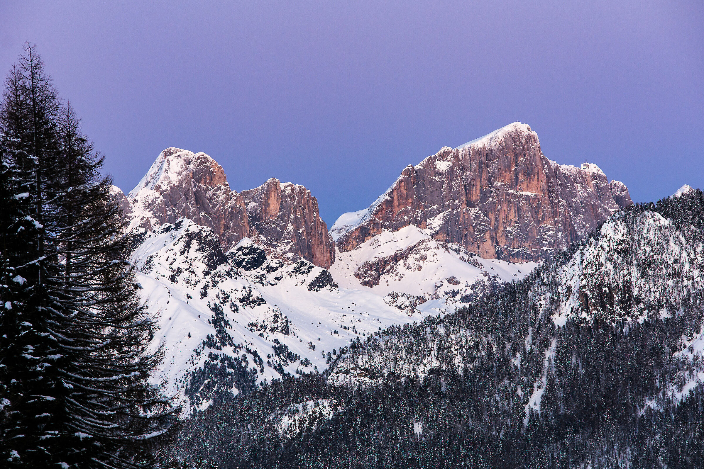 Marmolada at dusk