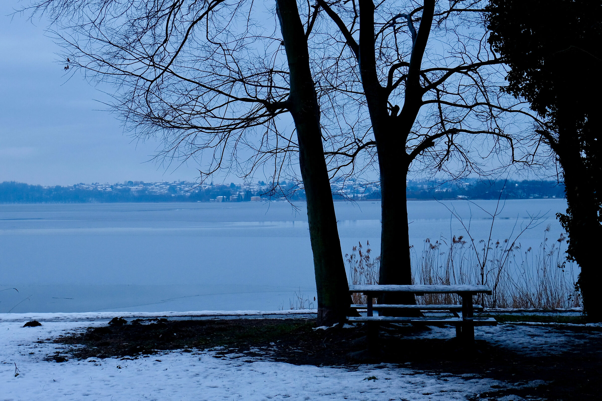 Il lago d'inverno