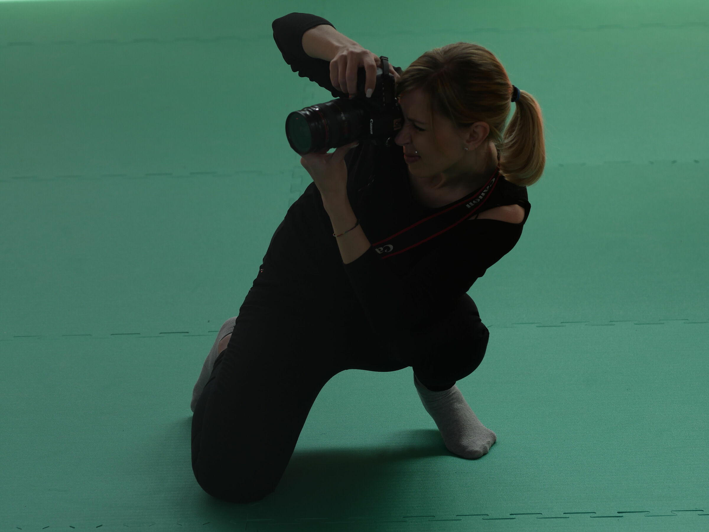 A ninja at the judo tournament