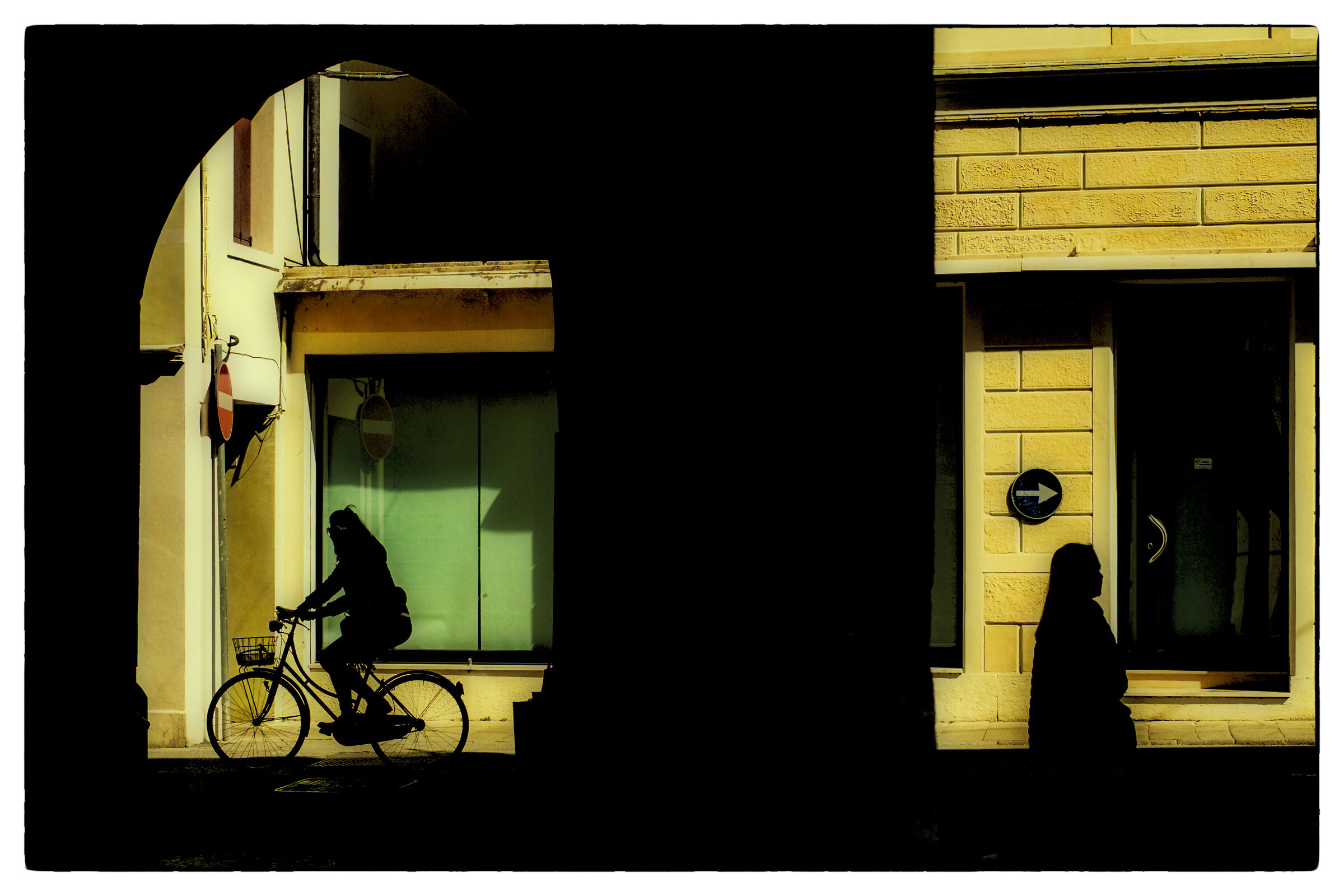 Fast pedal, walk slowly.