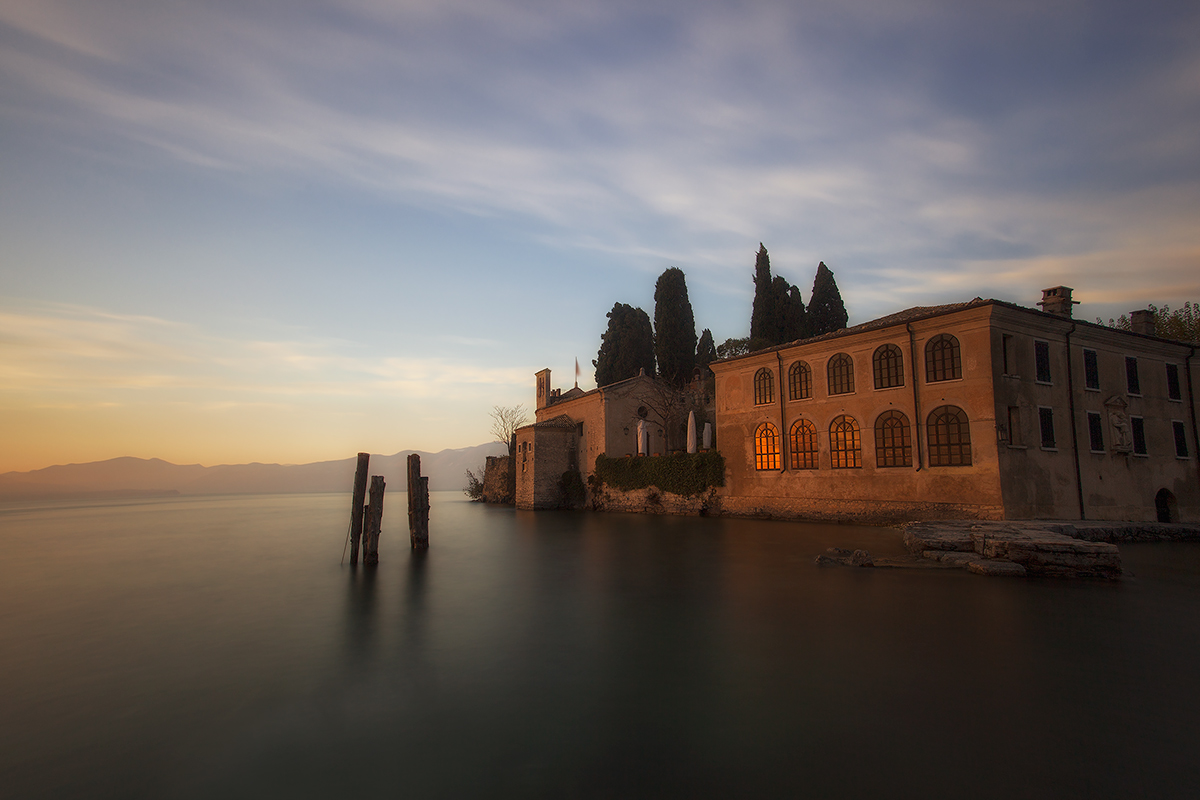 The reflected sunset