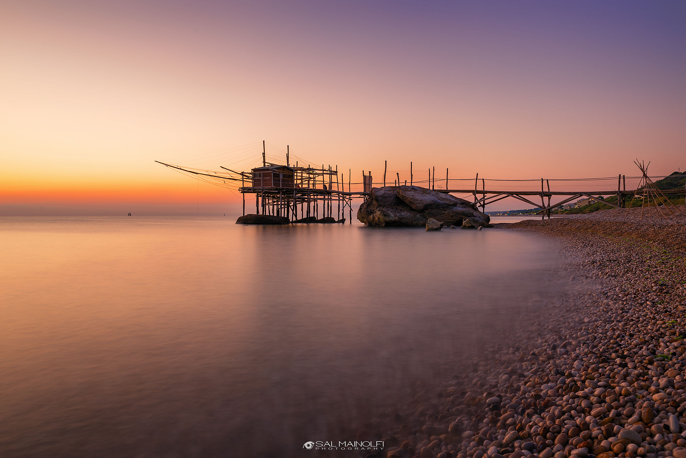 At The first light of dawn