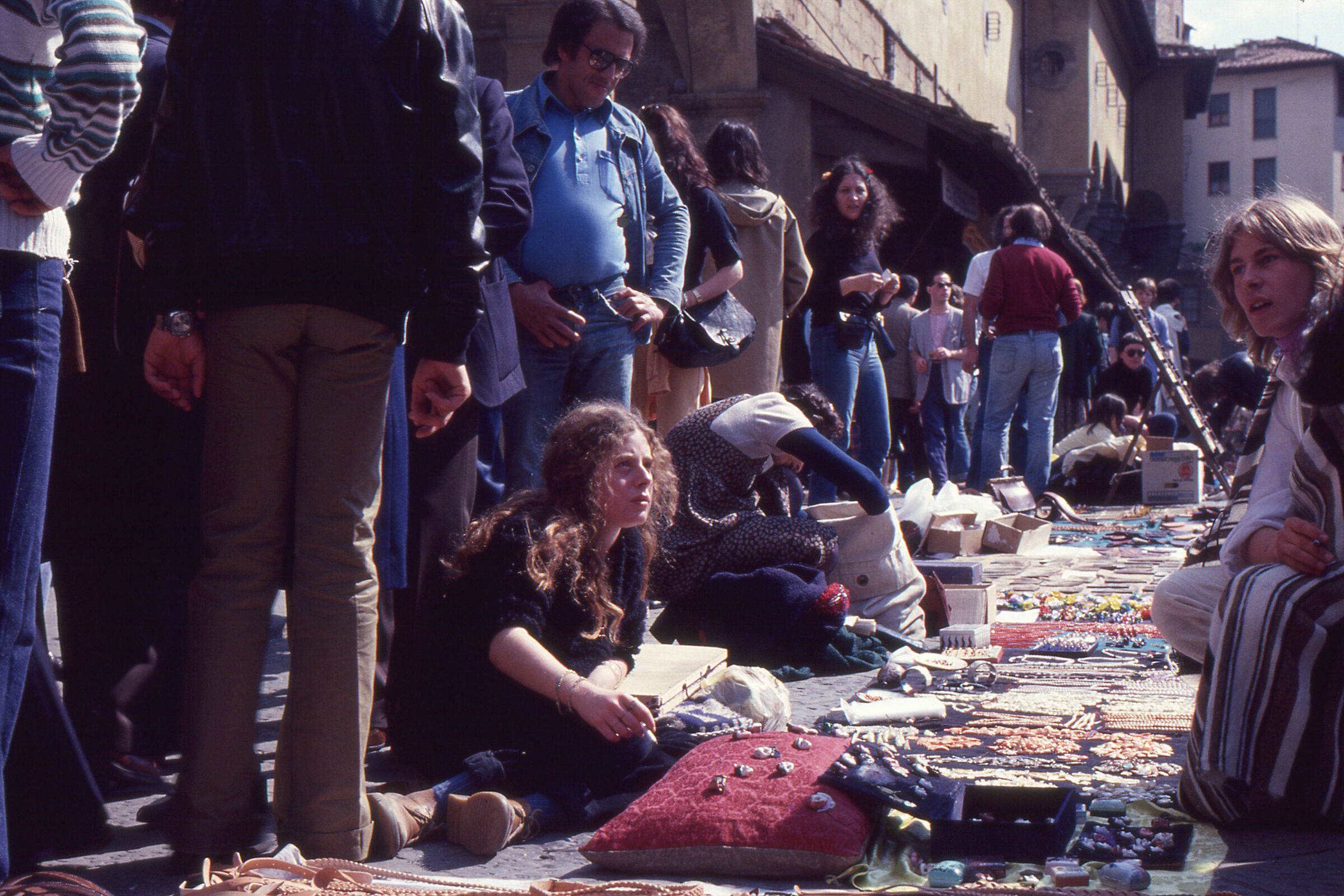 Florence Old Bridge in the years 70