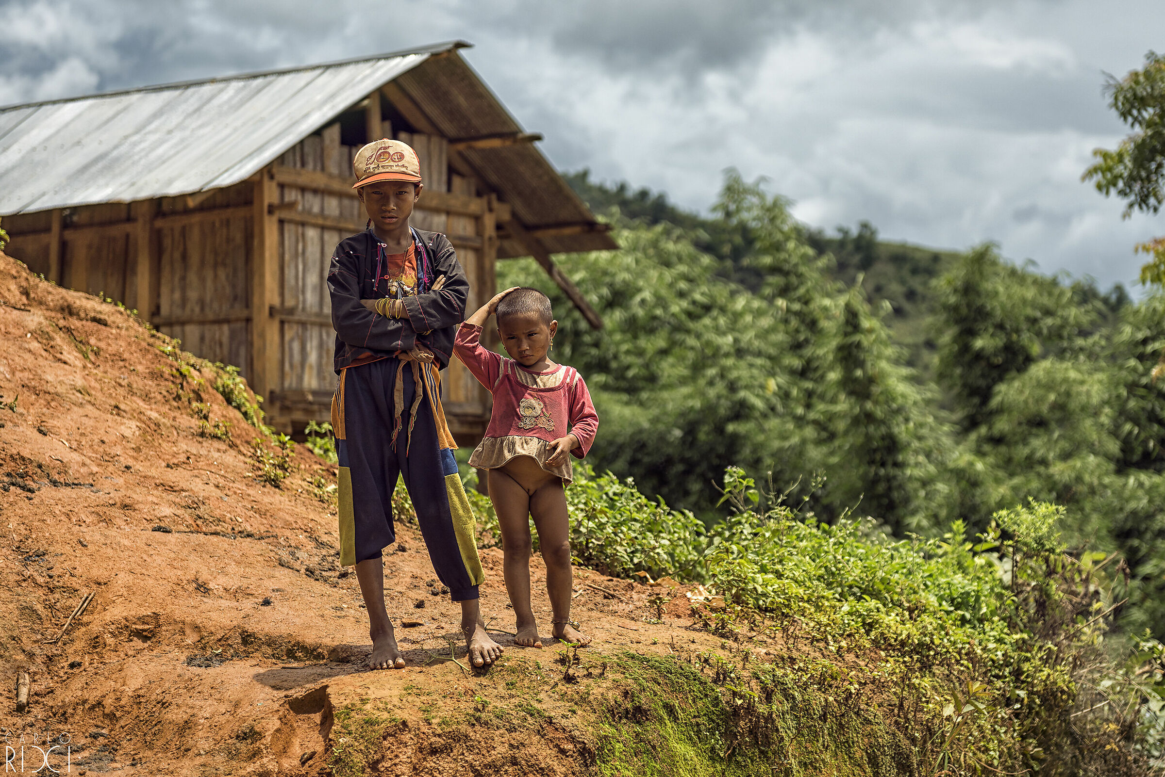 Villaggio tribale di Pan Le, Stato di Shan , Myanmar