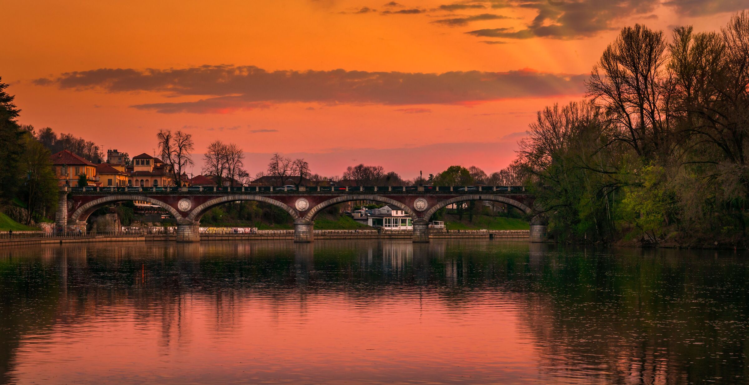 Sunset in Turin