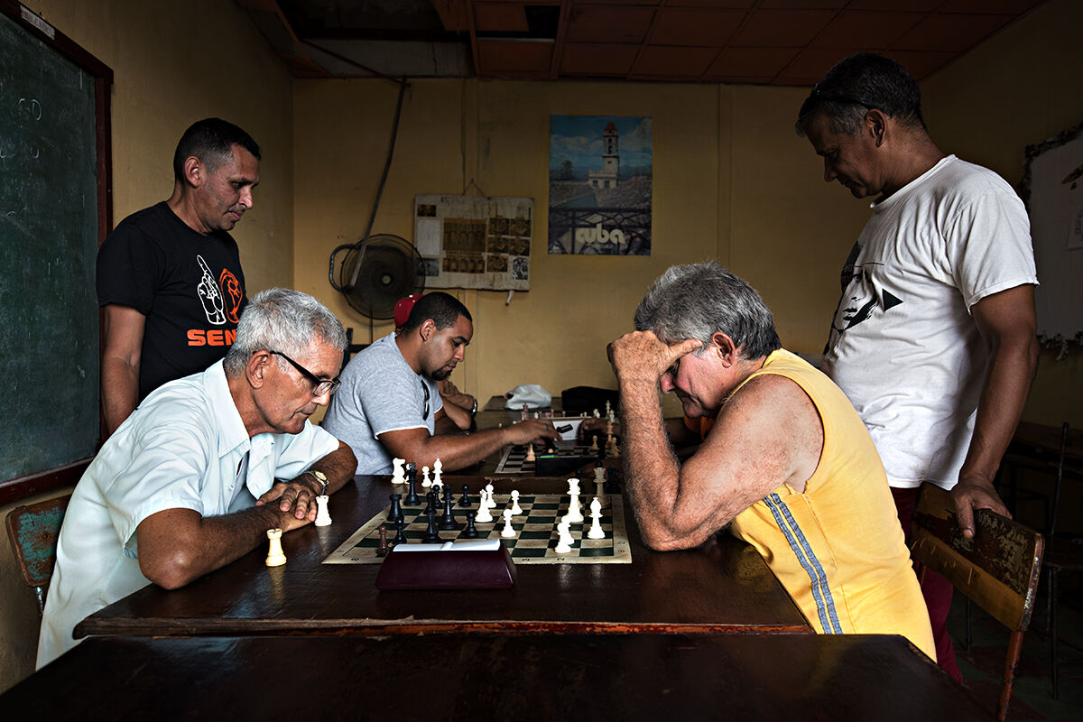 Il club degli scacchi, Trinidad, Cuba.