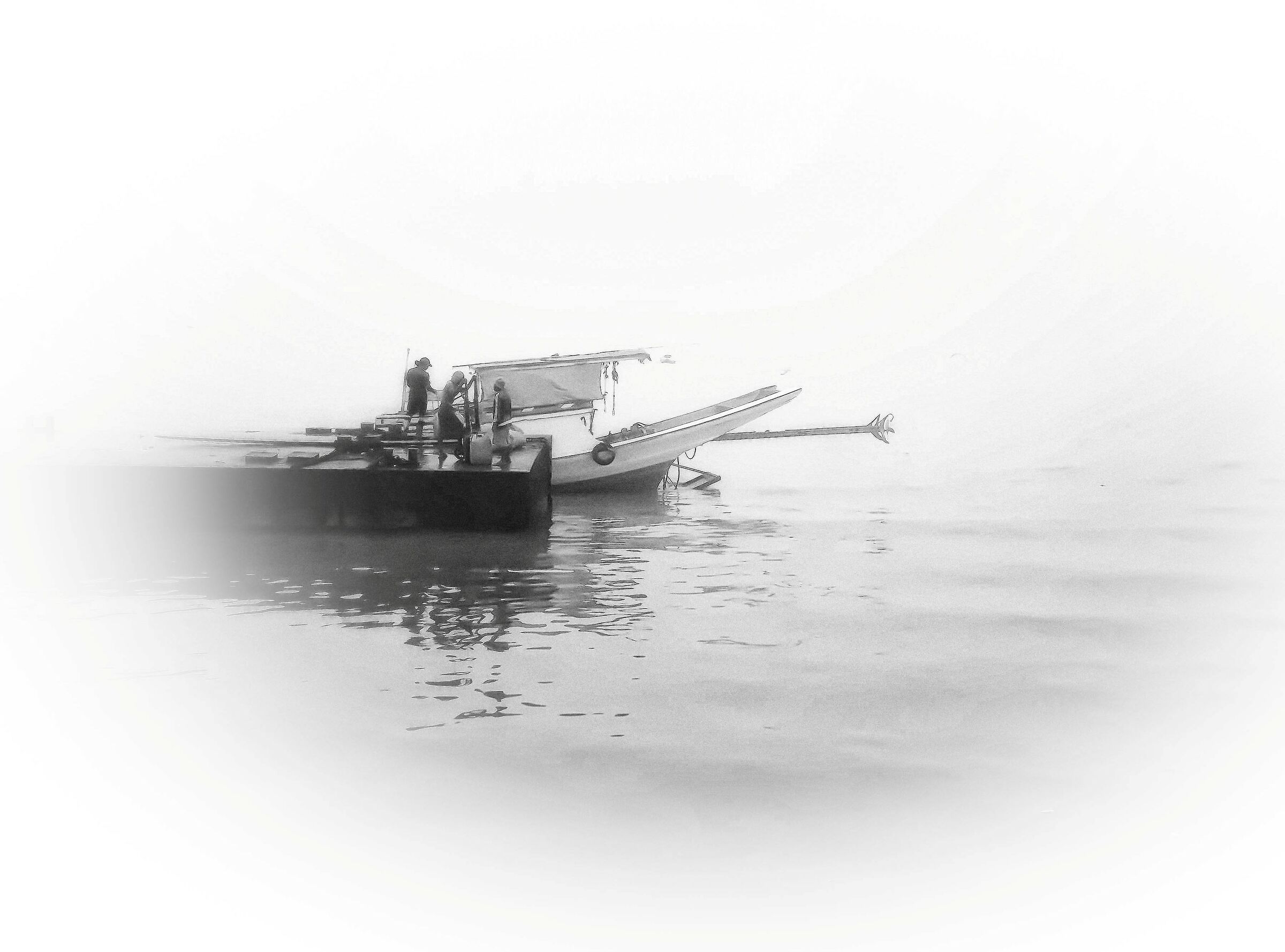 Fishing Boat at Mooring Pier