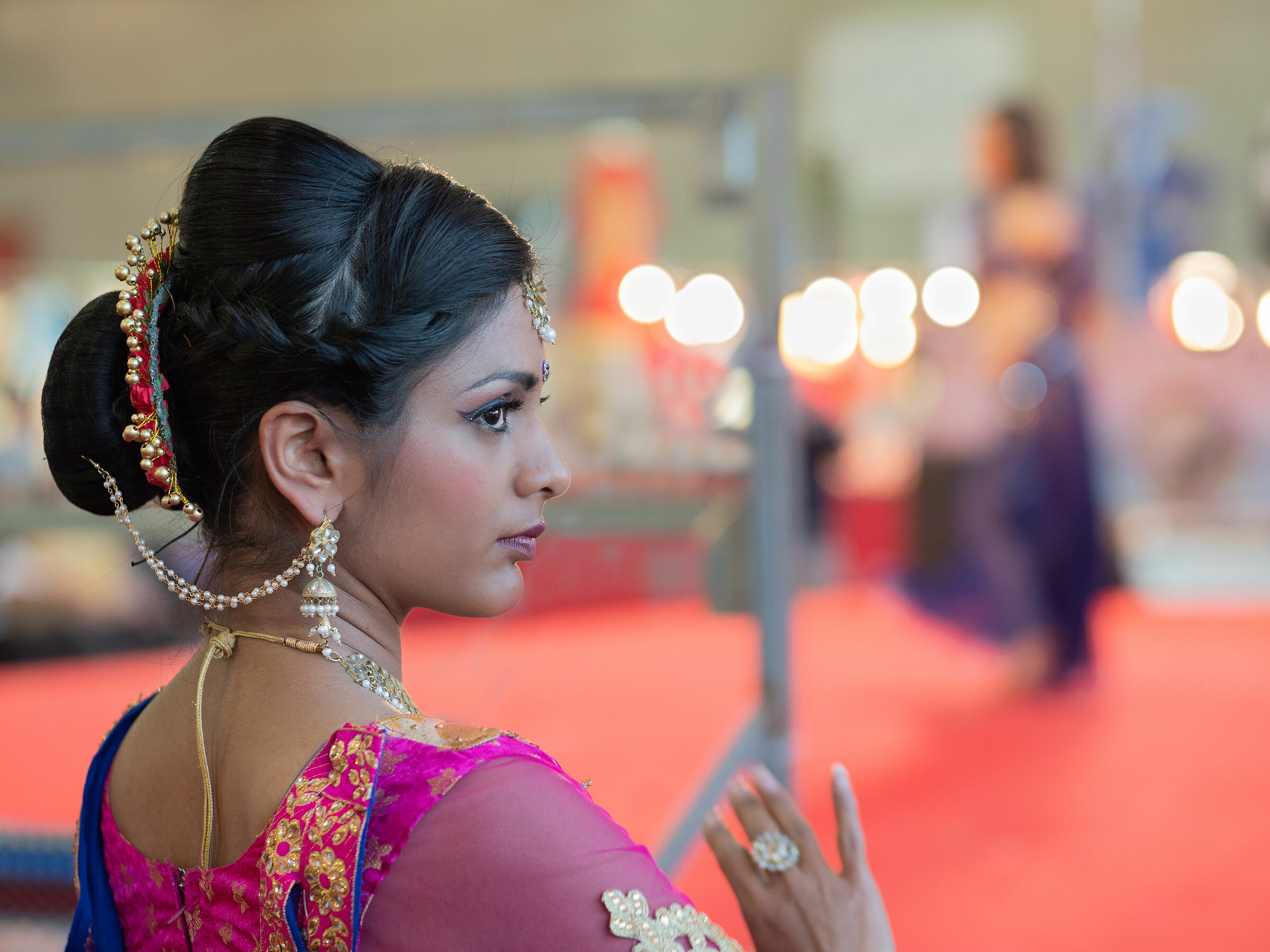 Pronta a salire sul palco.