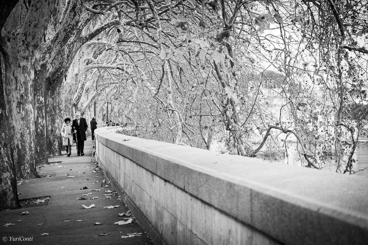 Walk along Tevere