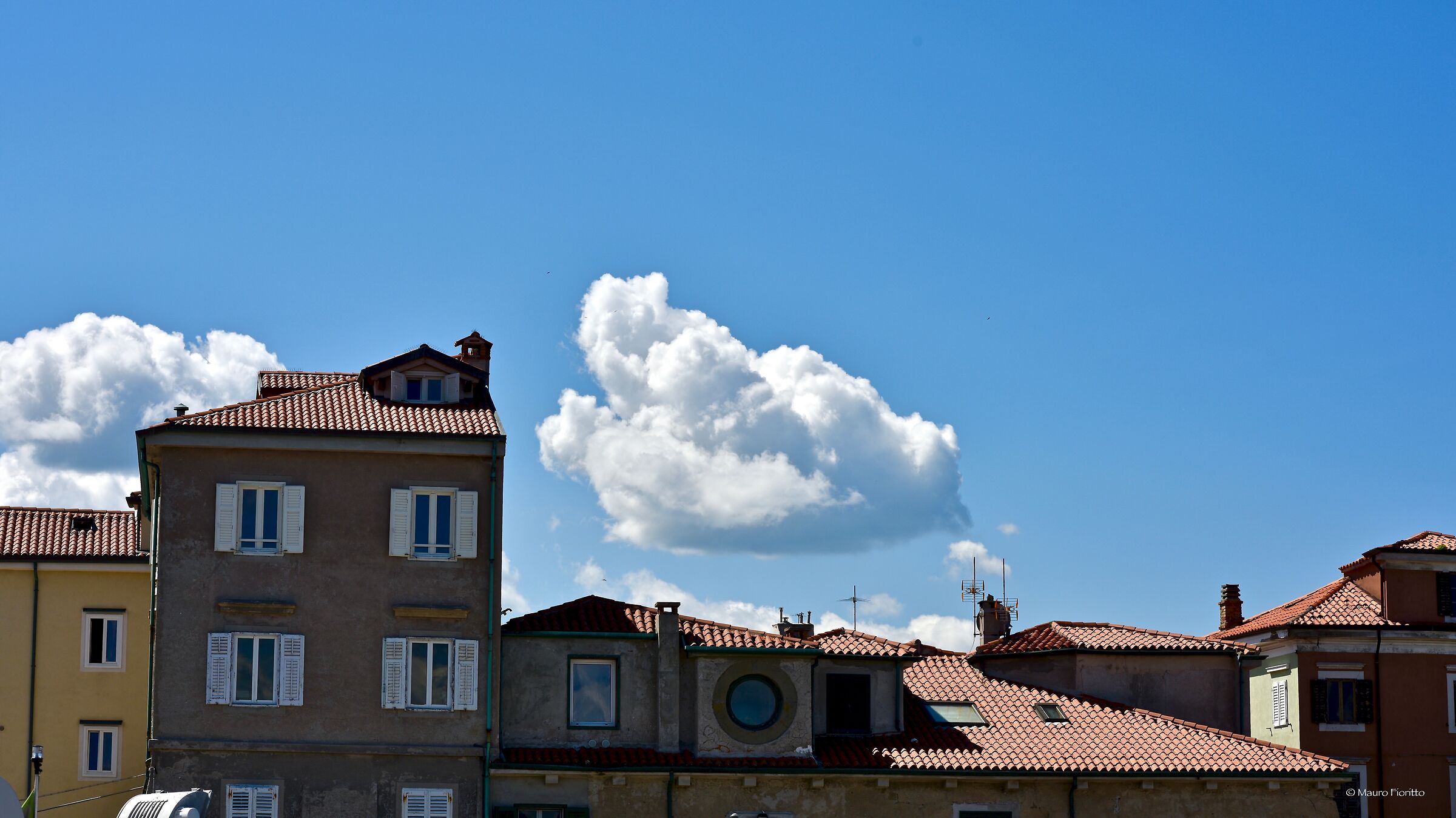 Houses and clouds