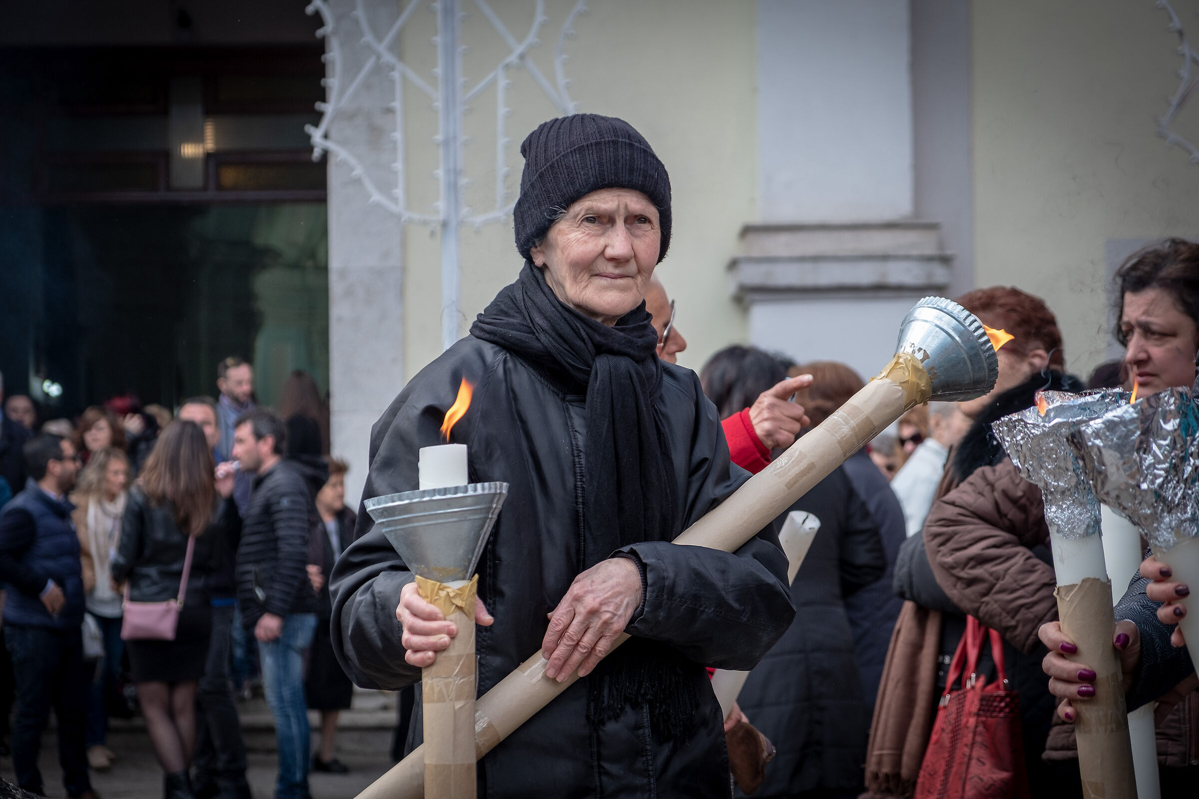 Alla processione del Santo...