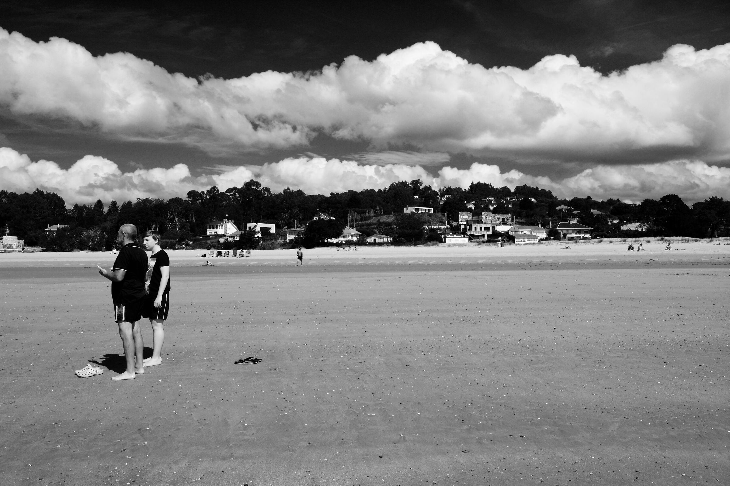 Beach at low tide near La Coruna