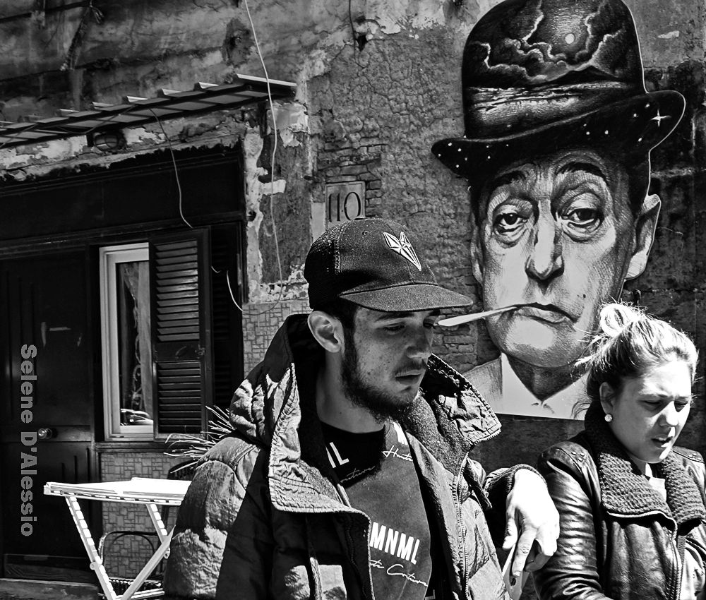 In Front of the House of Totò, Naples