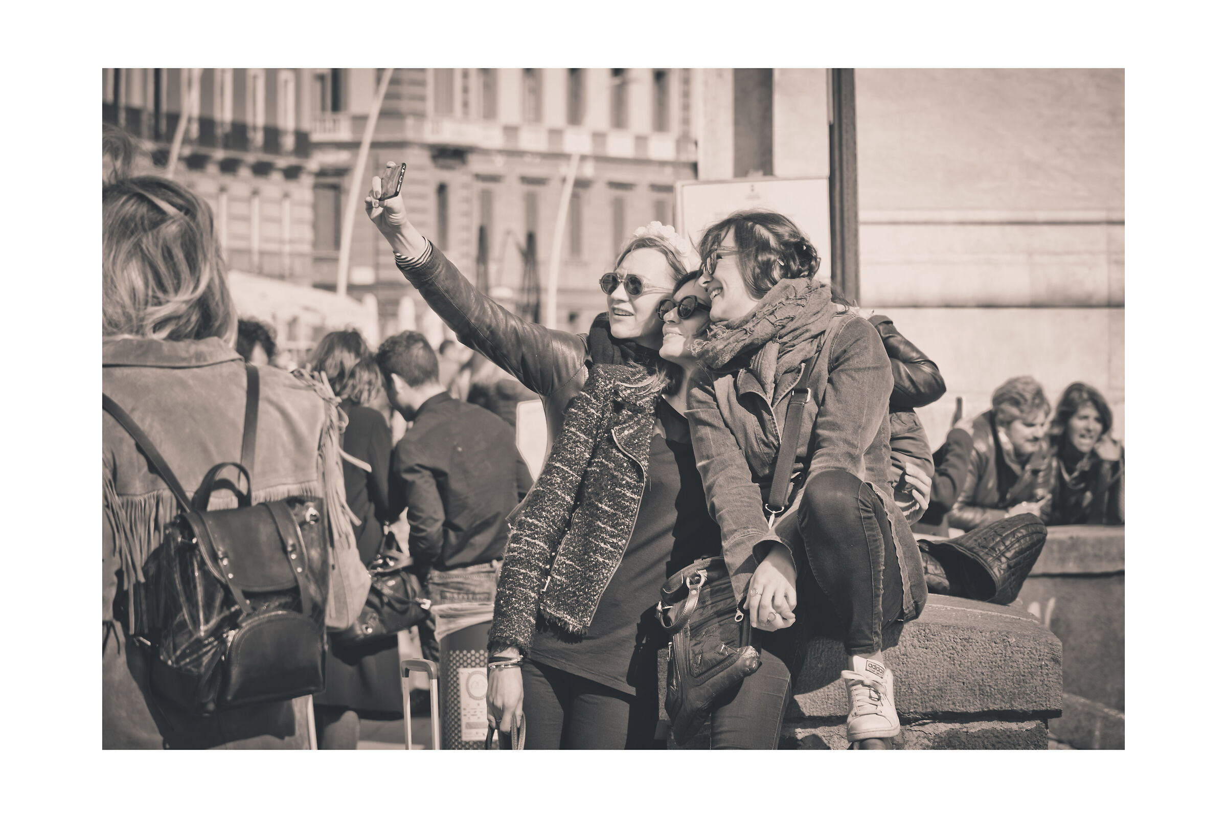 Selfie con la futura sposa