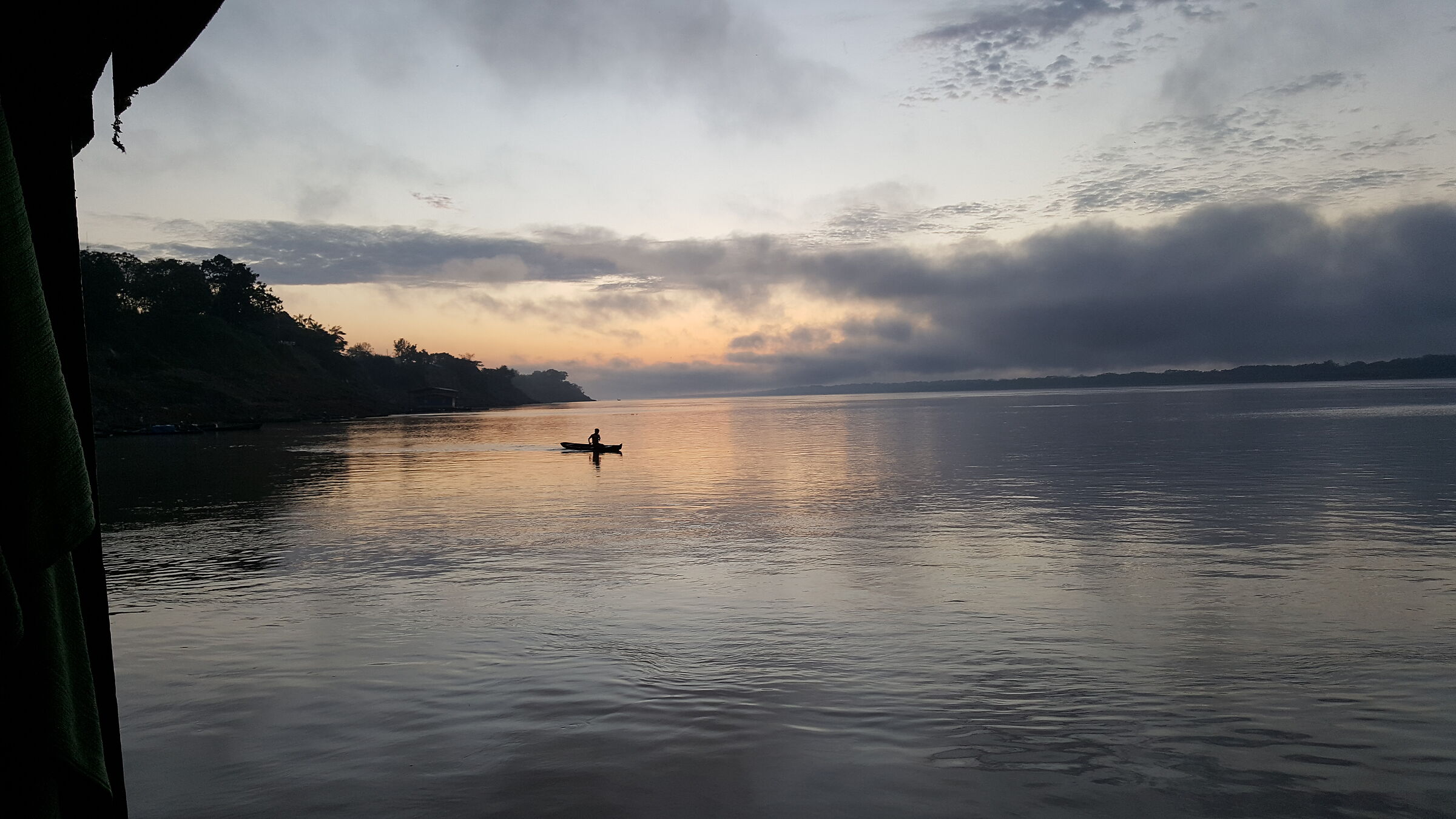Sunset in Amazon River