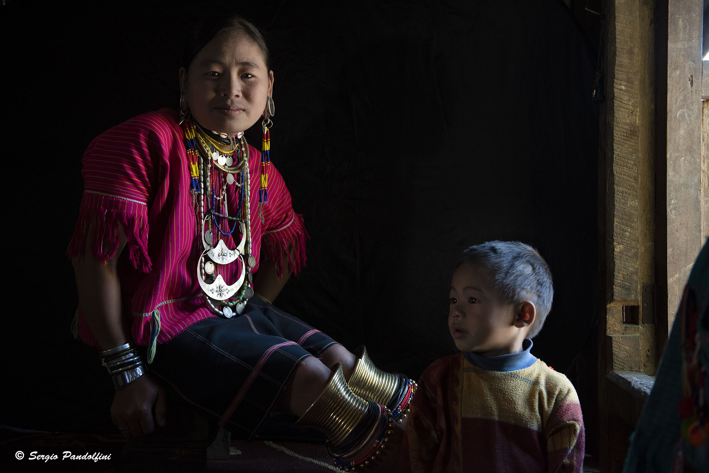 Mother and son-Kayaw tribe
