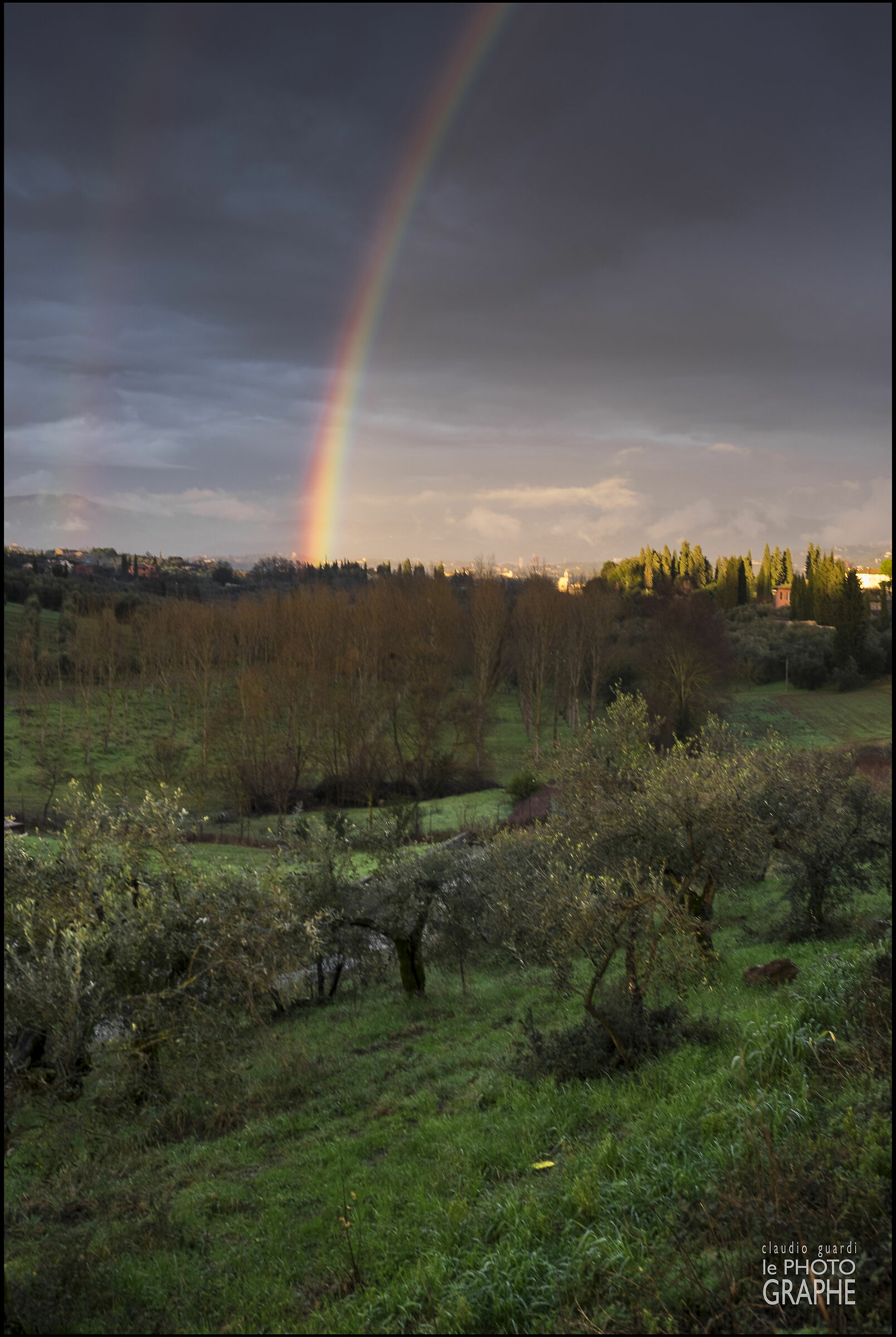 Rainbow on the Florentine Hills