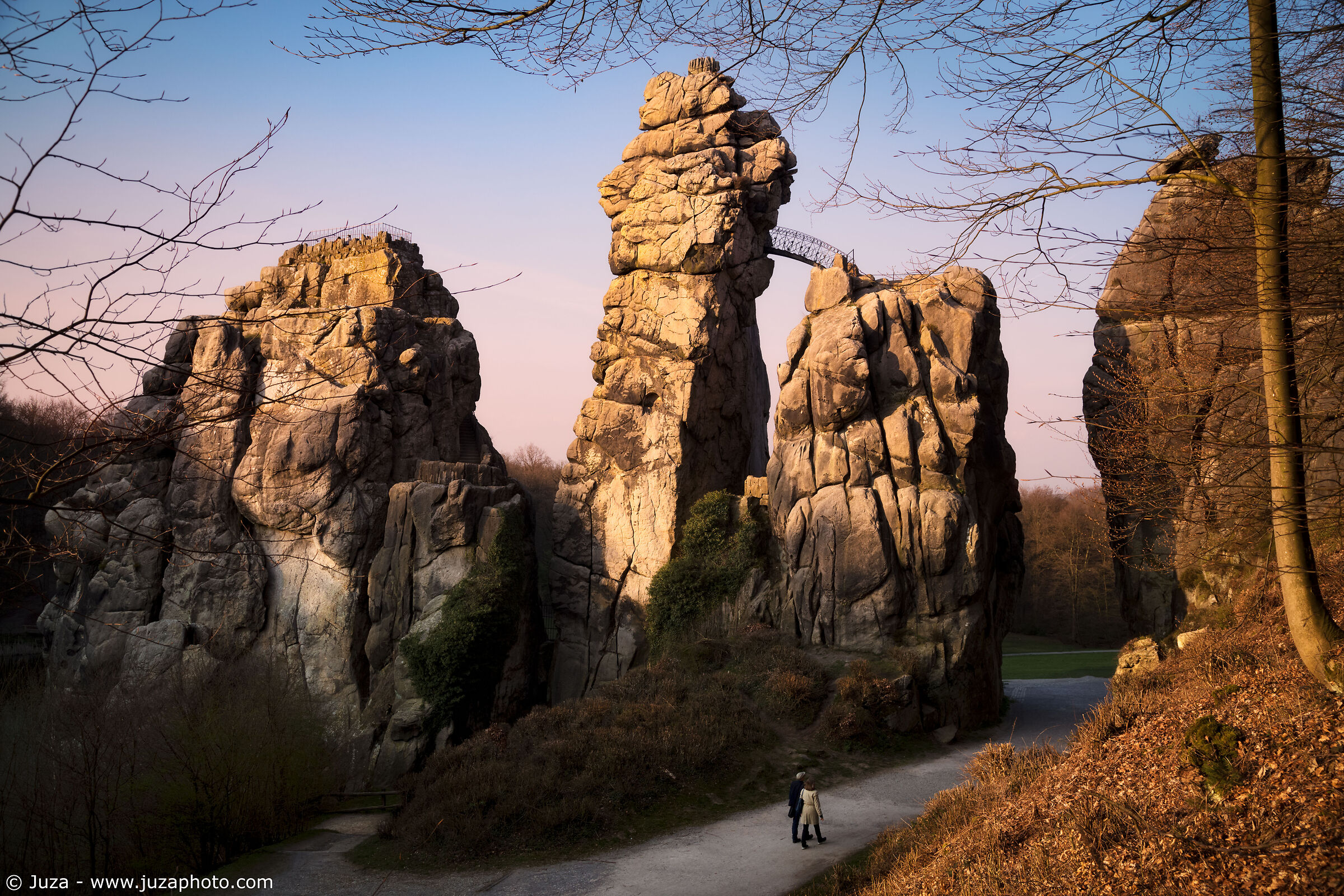Externsteine at sunset