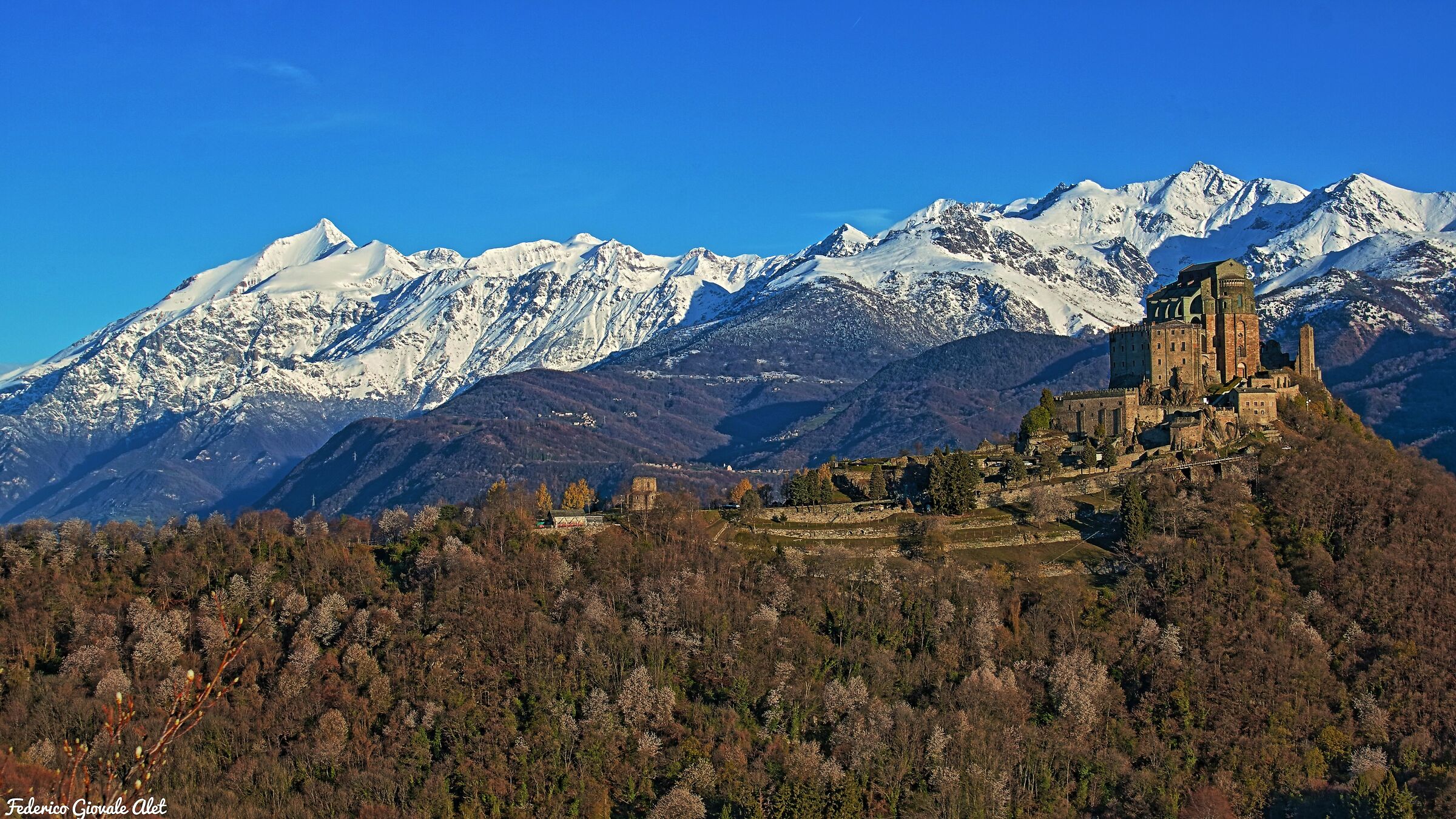 Sacra di San Michele at dawn