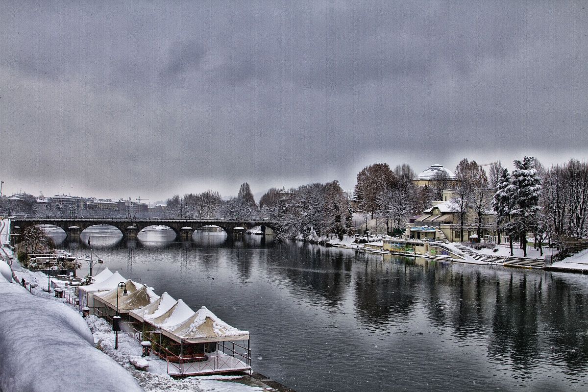The snow on the Po