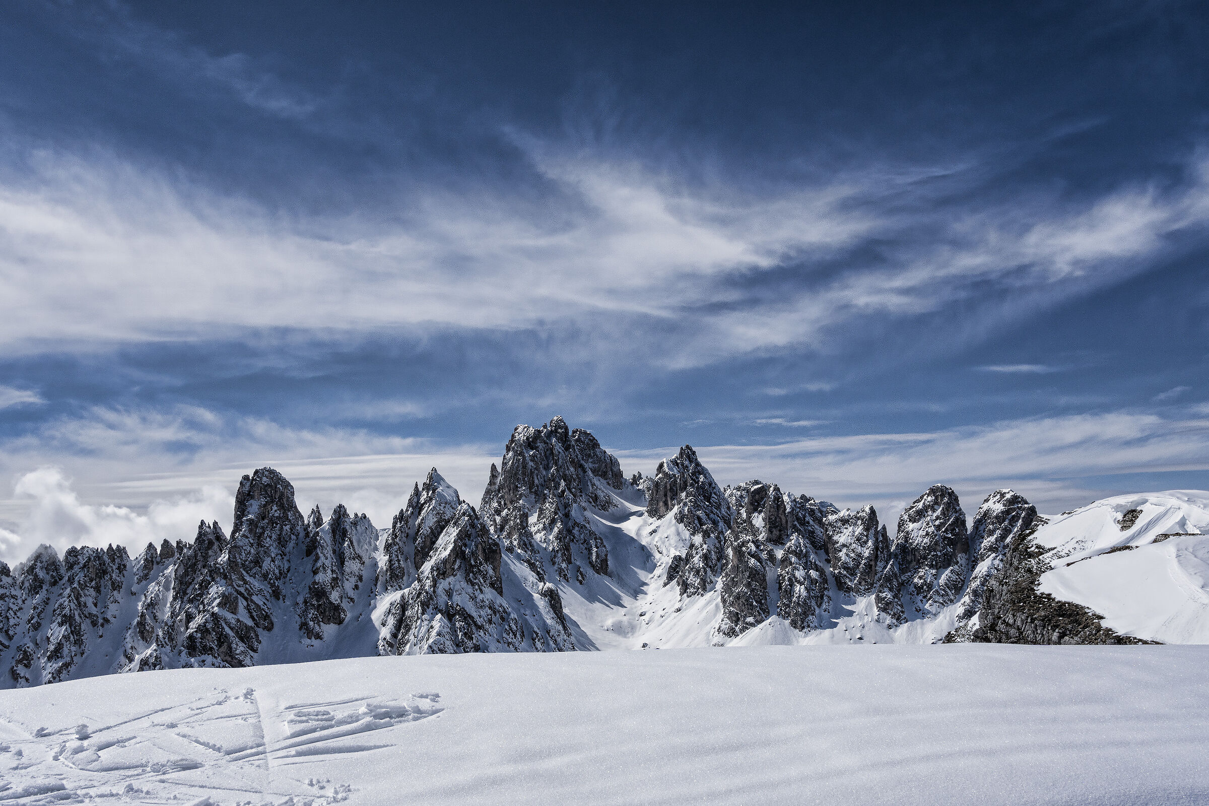 Cadini of Misurina in front of the 3 peaks
