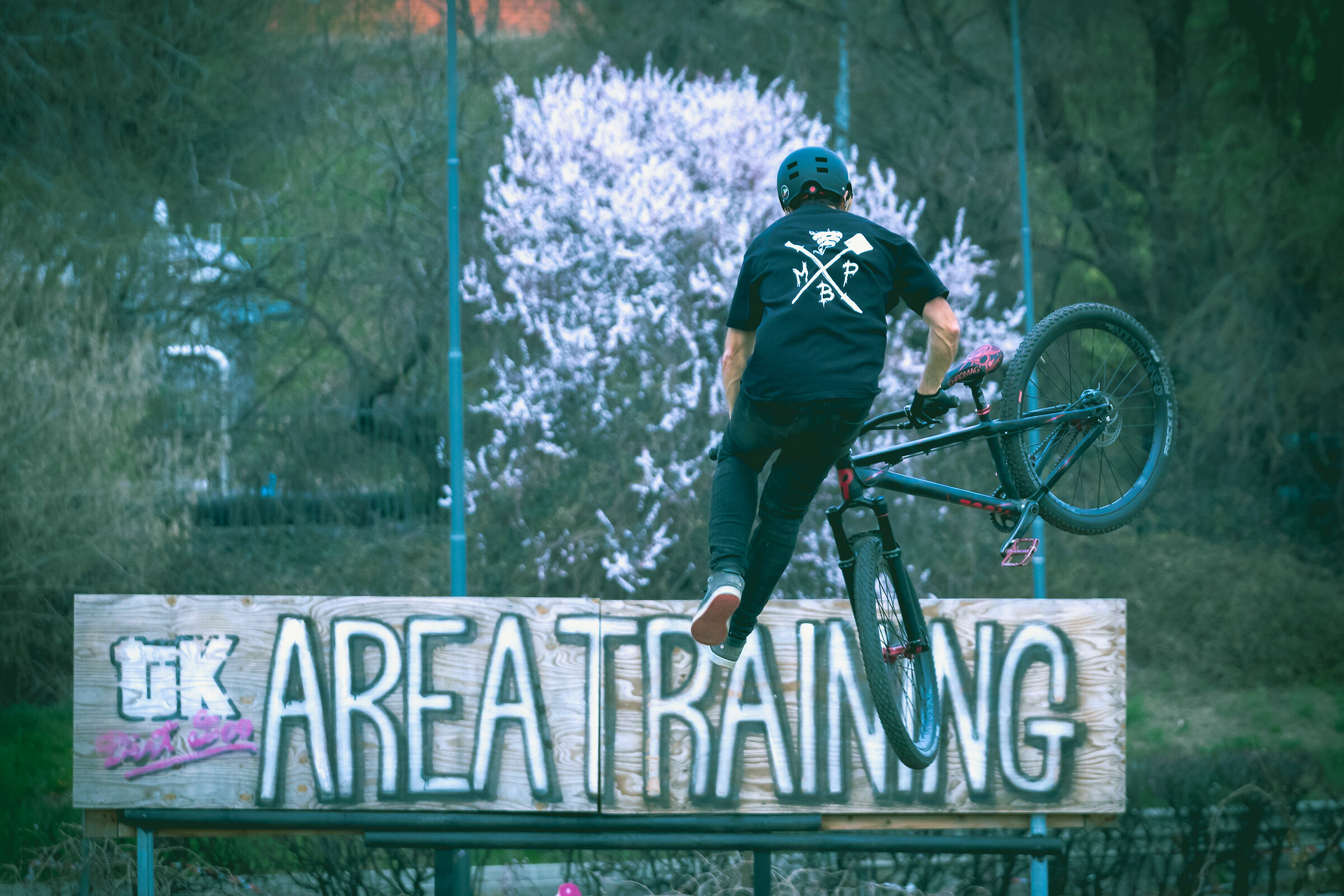 Tailwhip in Dirt Bike