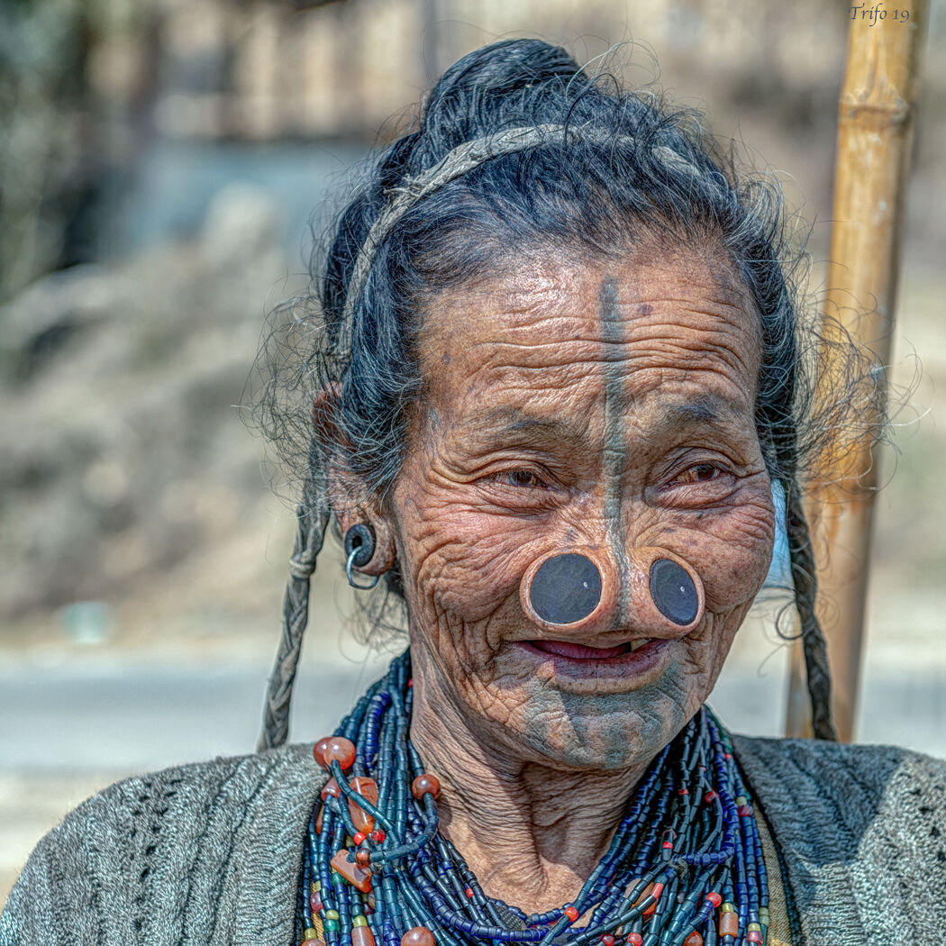 Woman of the Apatani tribe
