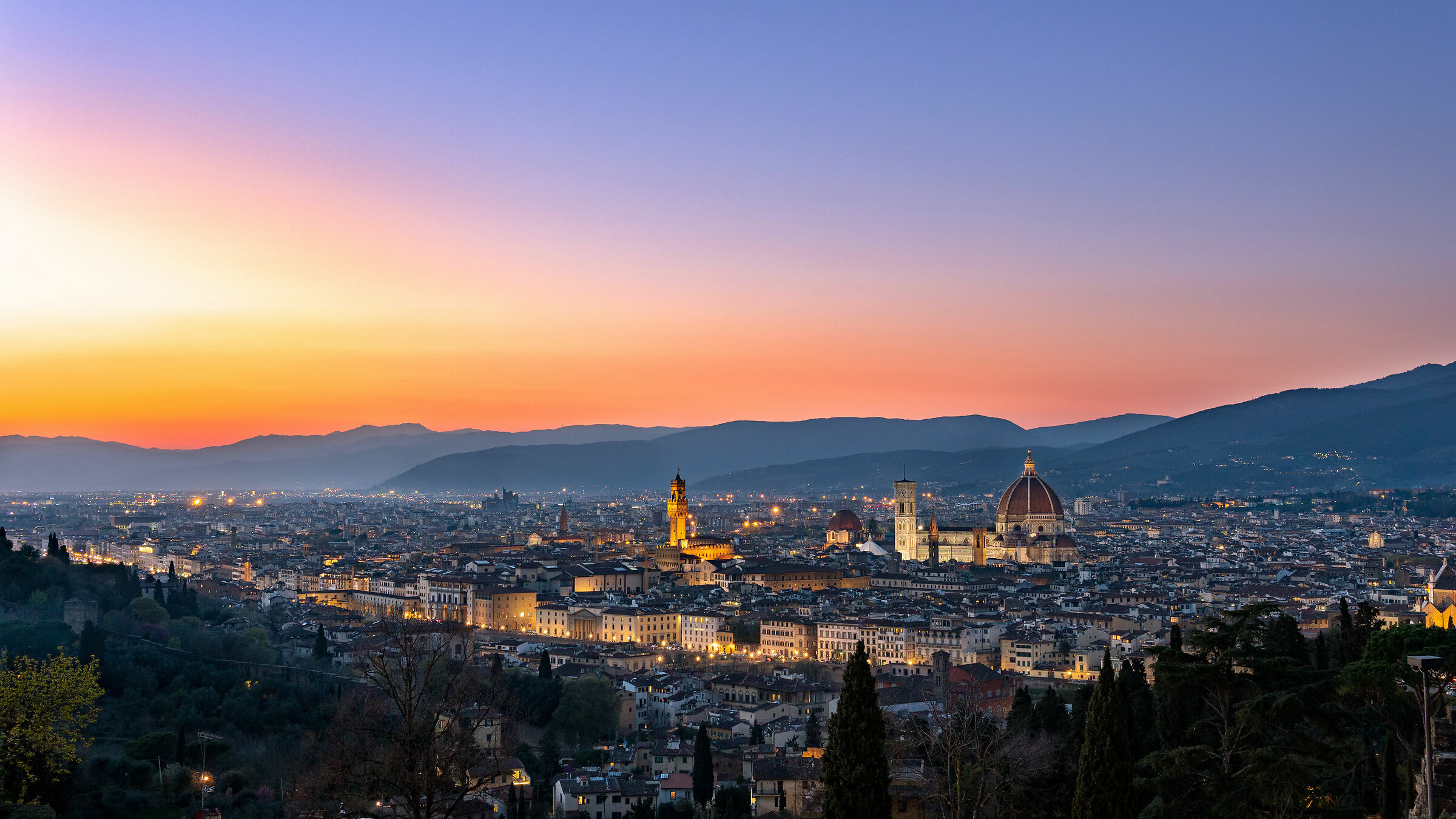 Vista su Firenze
