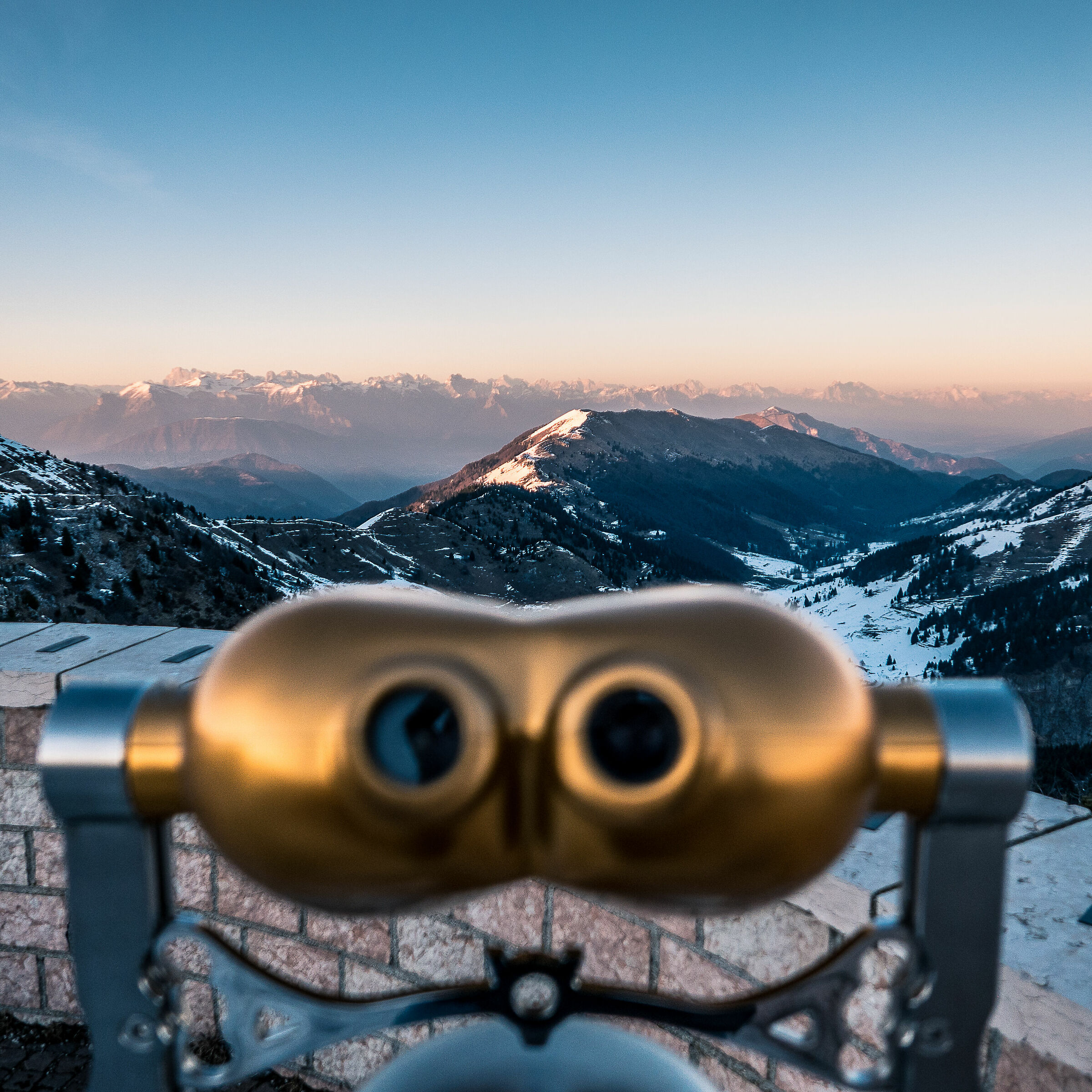 tramonto su cima Grappa
