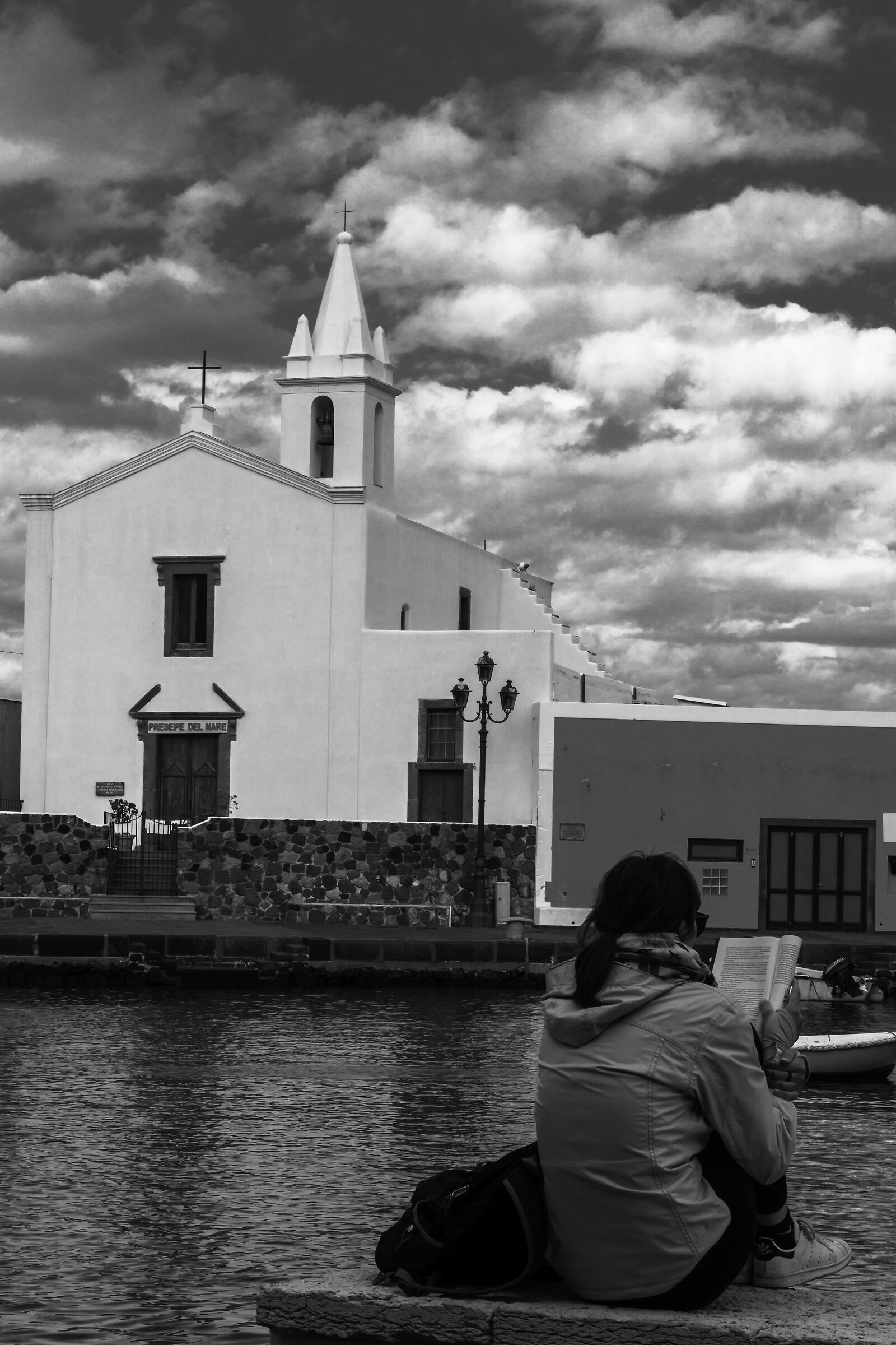 Reading in April Sun