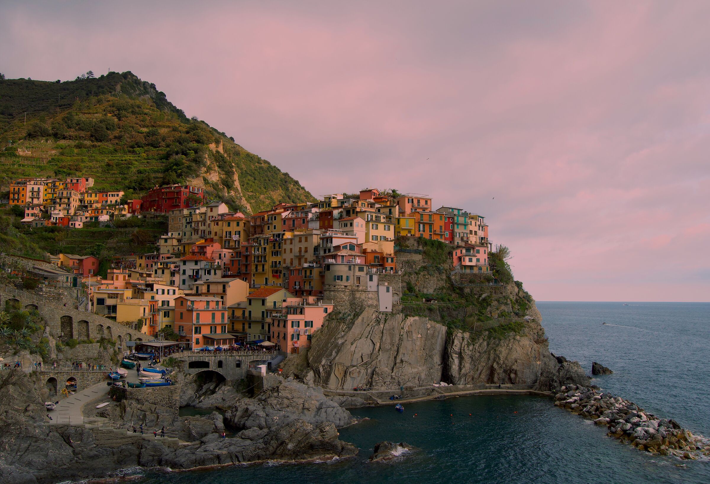 Manarola at sunset