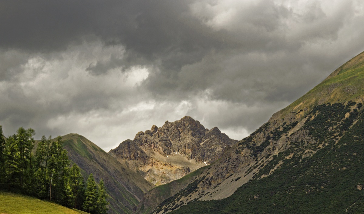 uno sprazzo di sole sulla cima