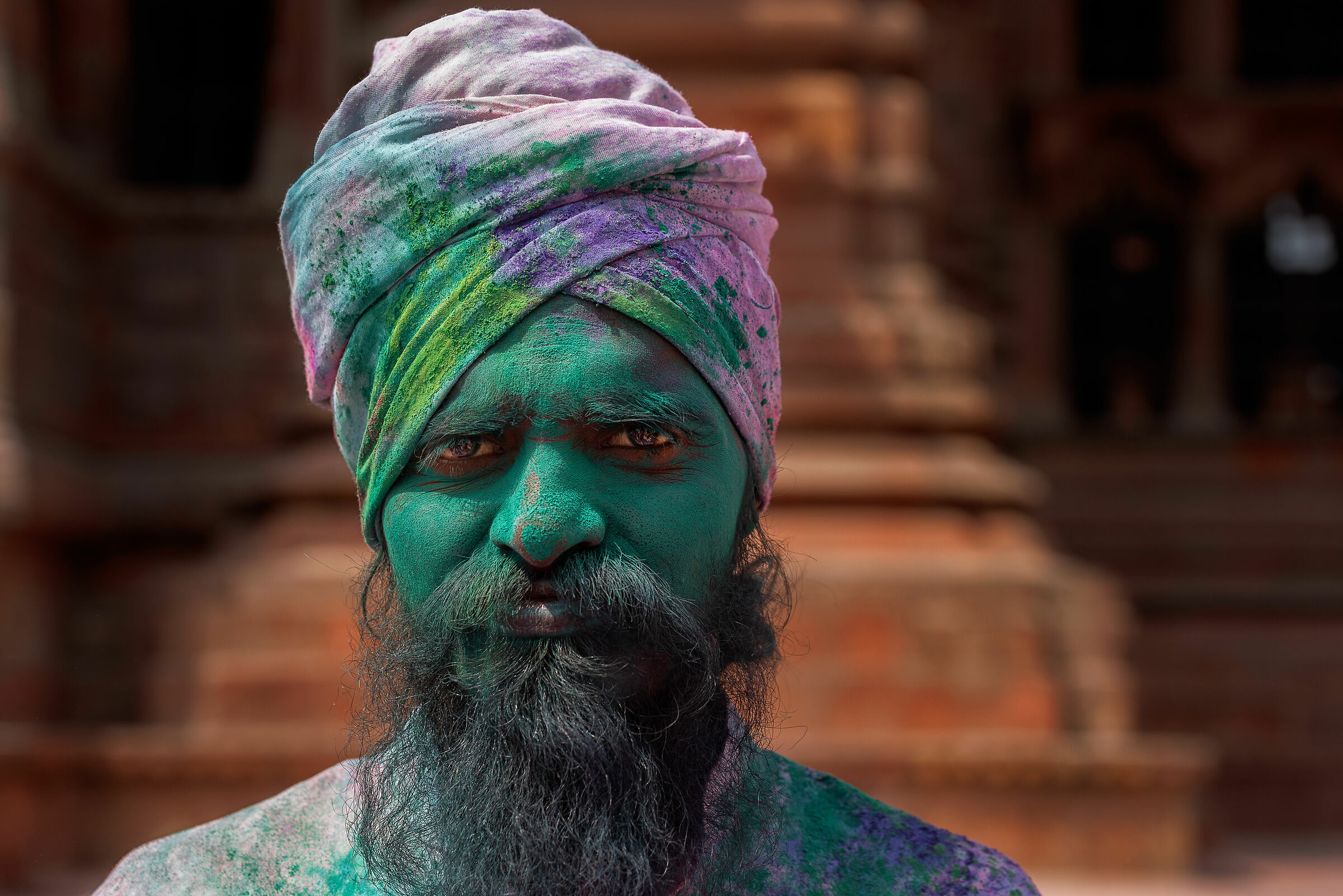 Holy man ...and the Holi.
