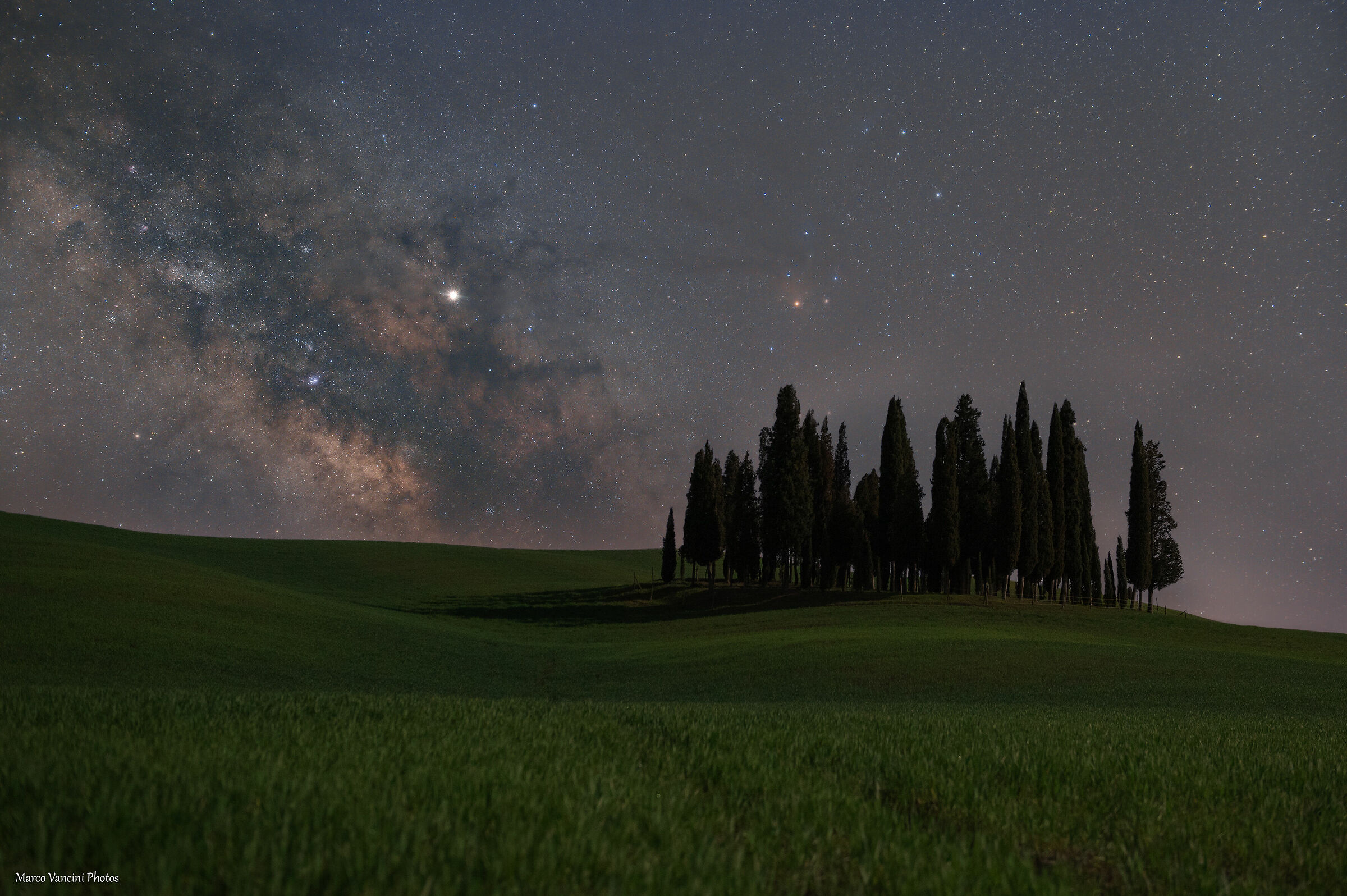 Under the stars of the Val D'orcia
