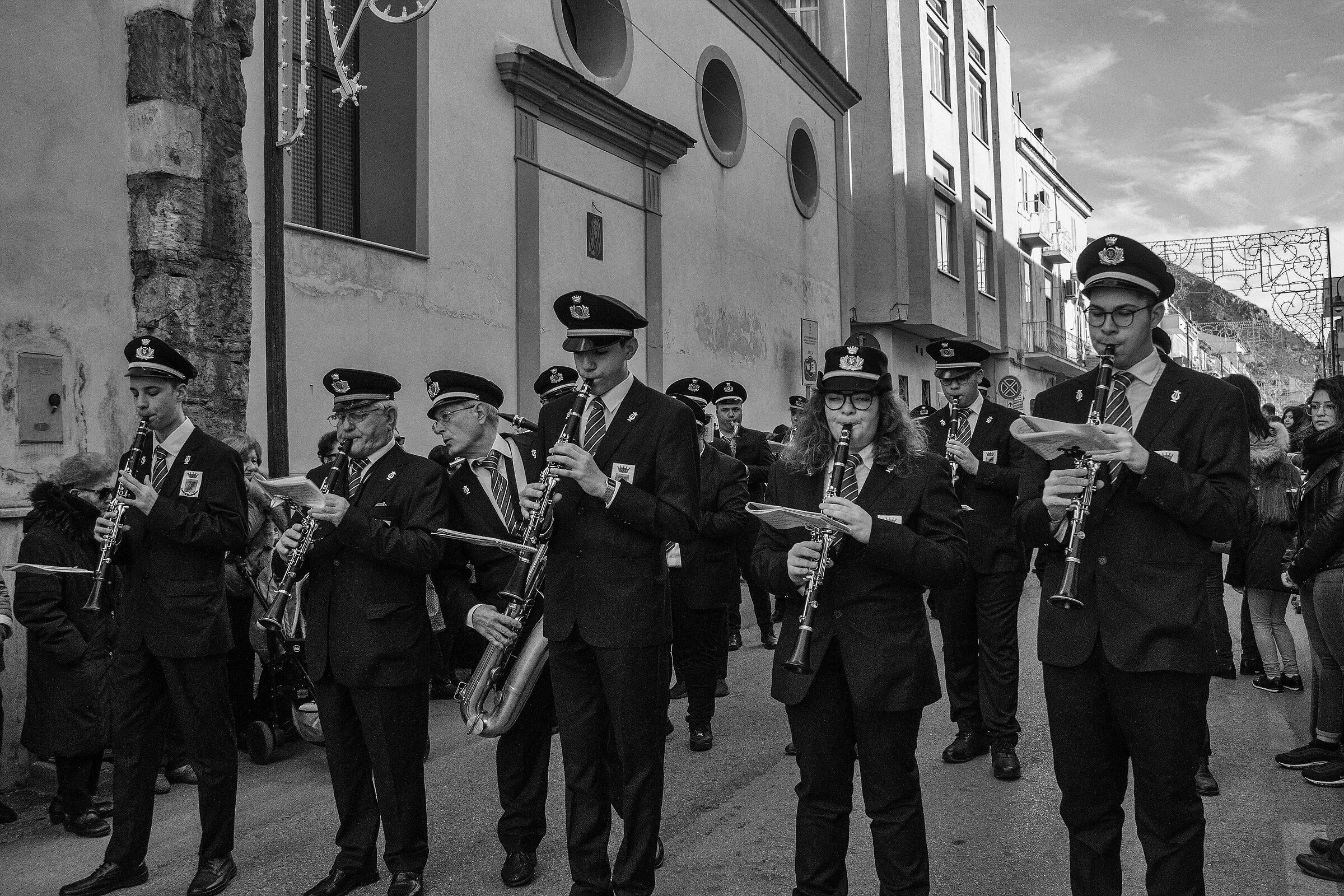 La banda nel giorno della festa...