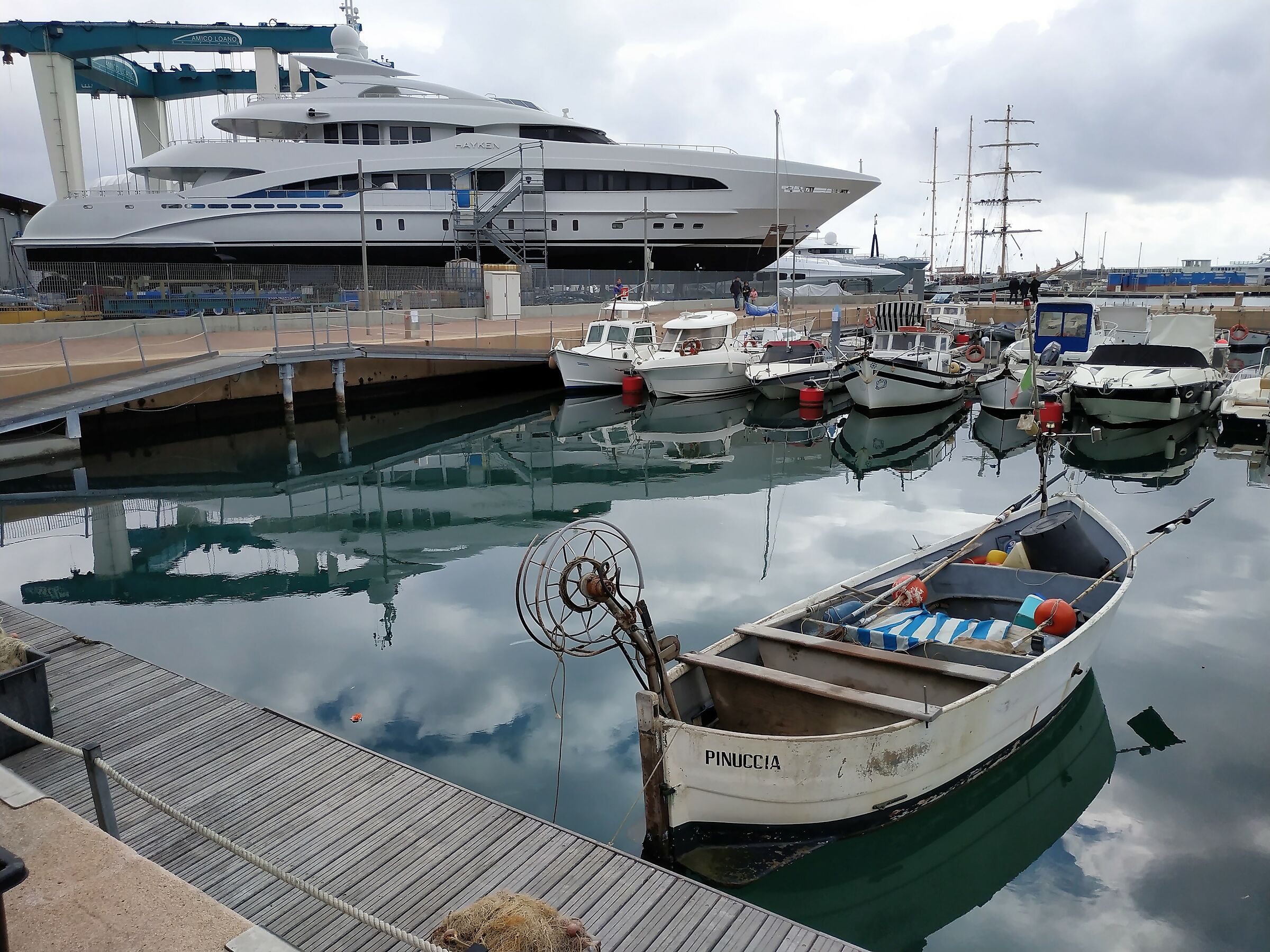 ... Pinuccia in the Port of Loano..