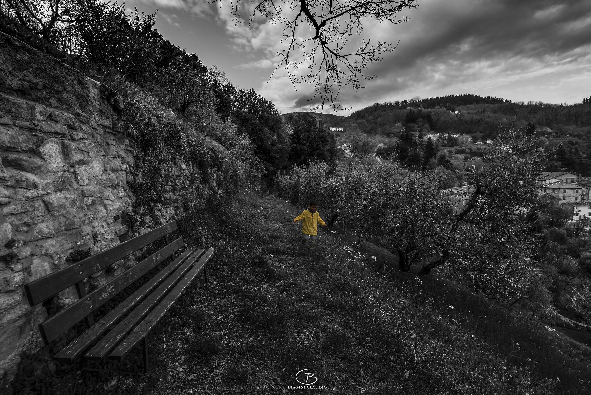 The baby in yellow.....