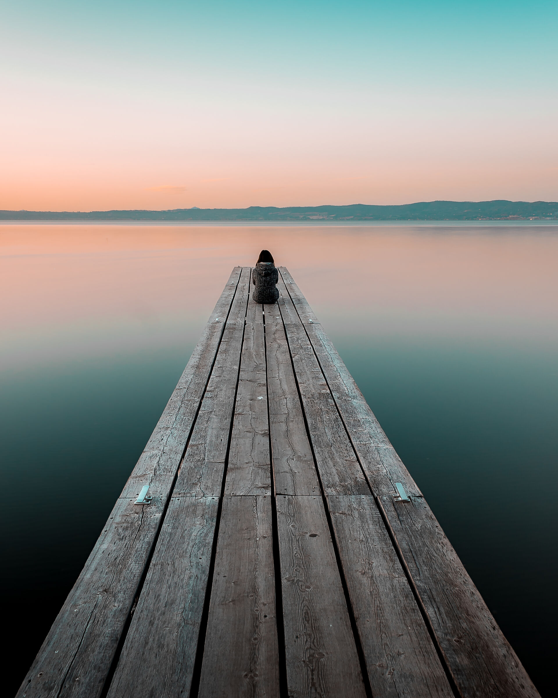 The Peace of a sunset on the lake
