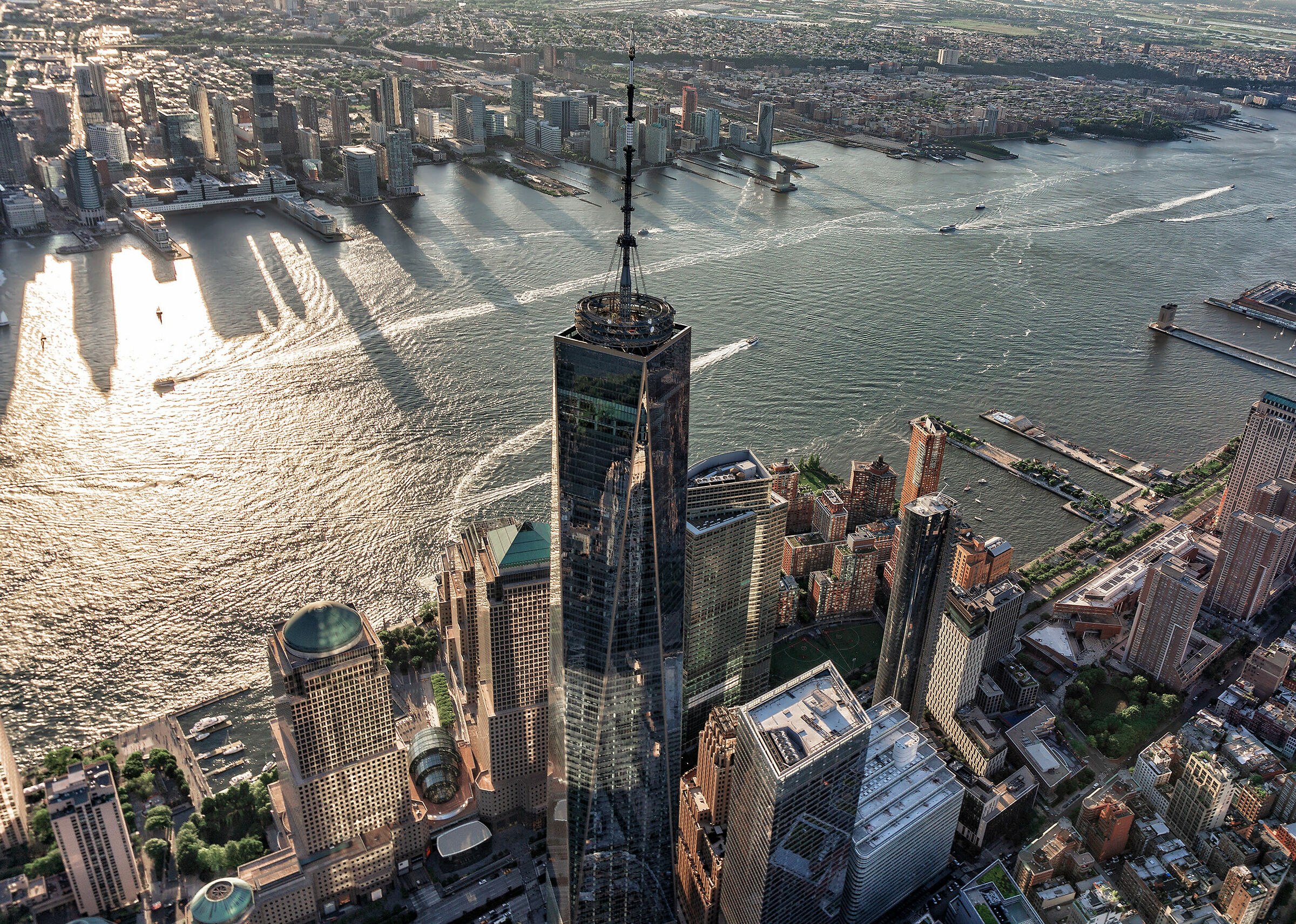 One World Trade Center from Flynyon helicopter